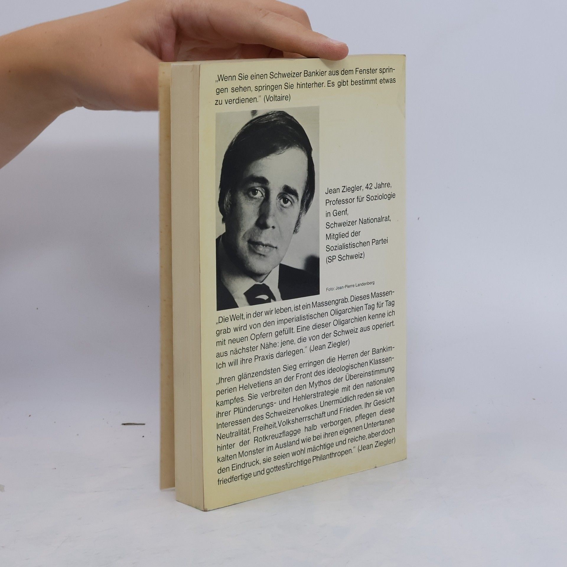 Jean Ziegler Eine Schweiz, über jeden Verdacht erhaben