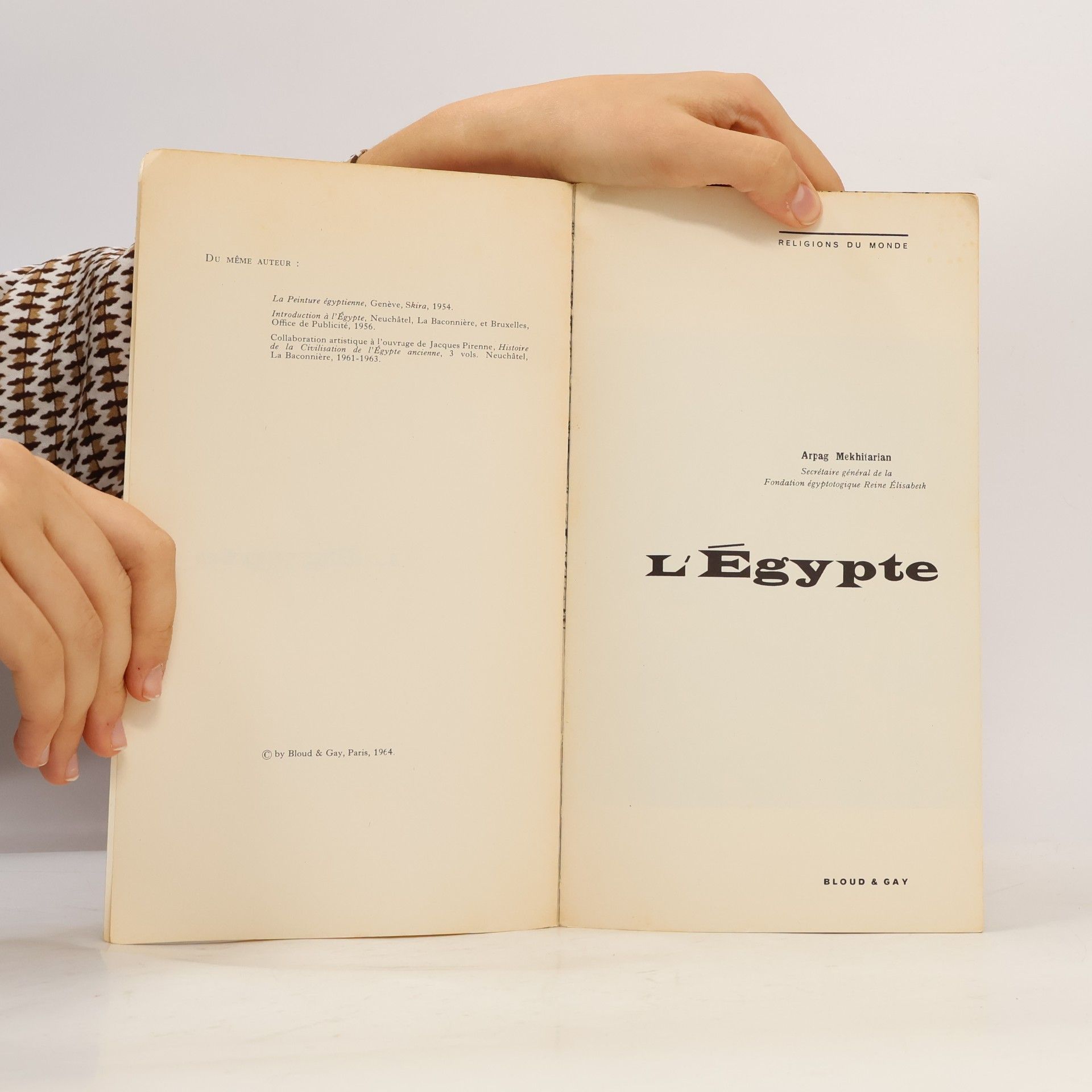 A. Mekhitarian L'Égypte Religions du monde