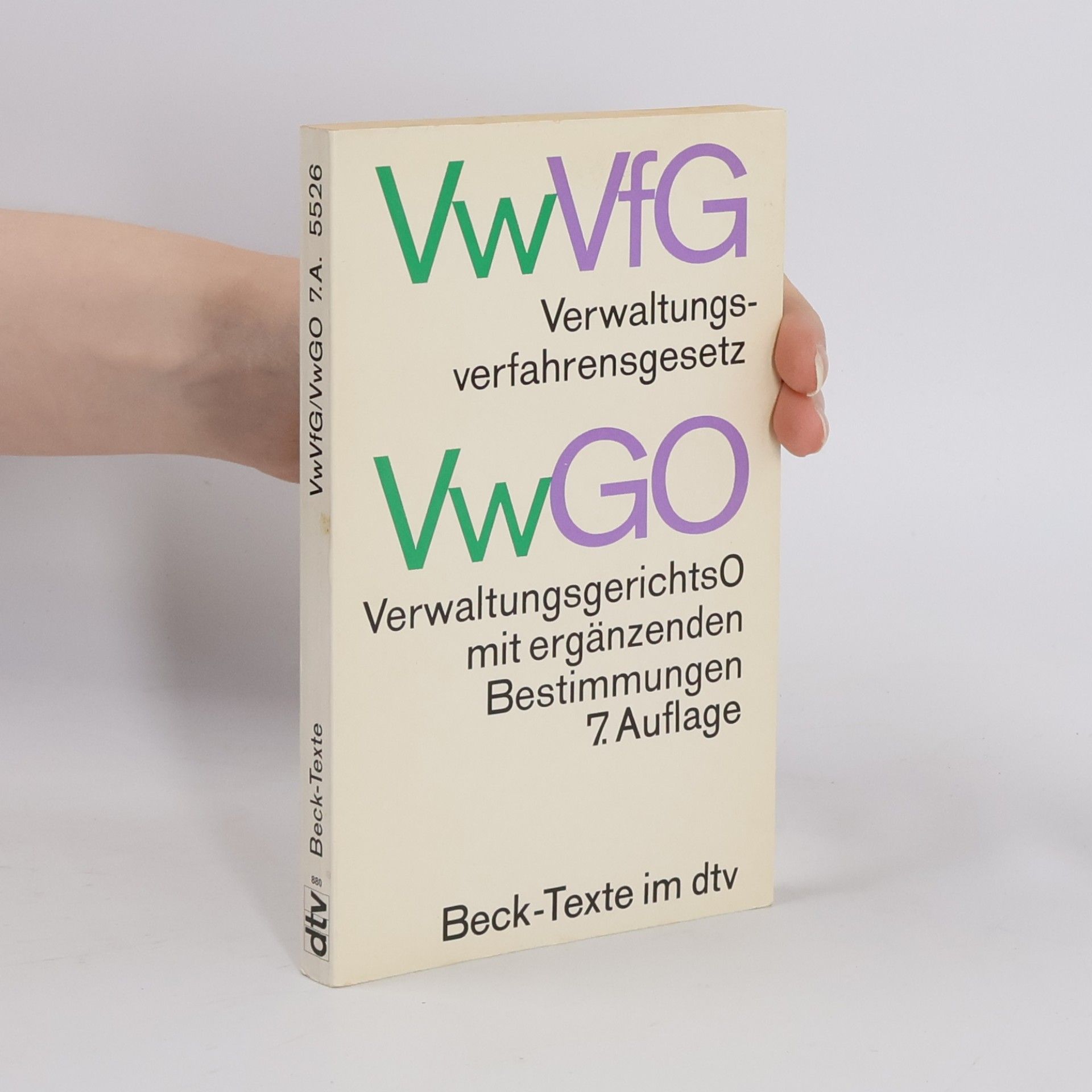 Kolektiv autorů Verwaltungsverfahrensgesetz. Verwaltungsgerichtsordnung mit ergänzenden Bestimmungen