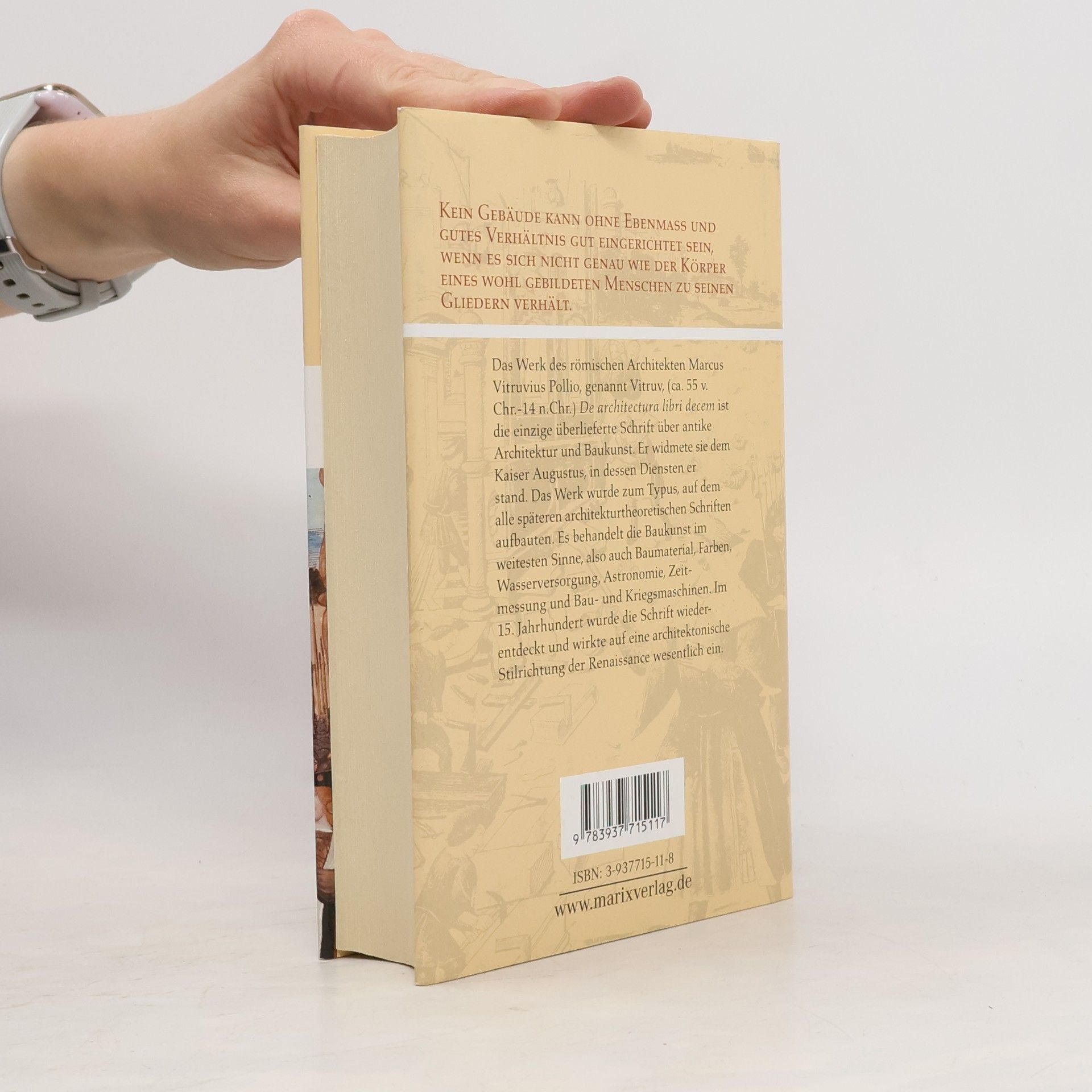Vitruvius De Architectura Libri Decem