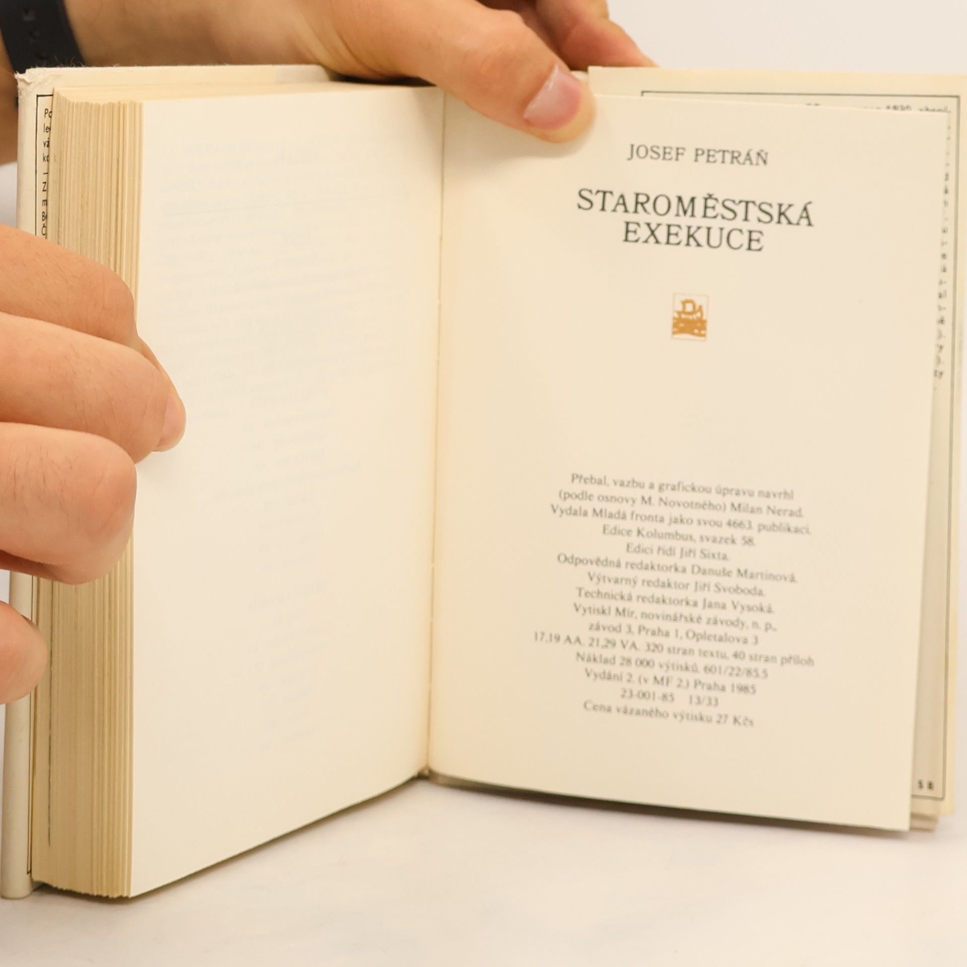 Josef Petráň Staroměstská exekuce