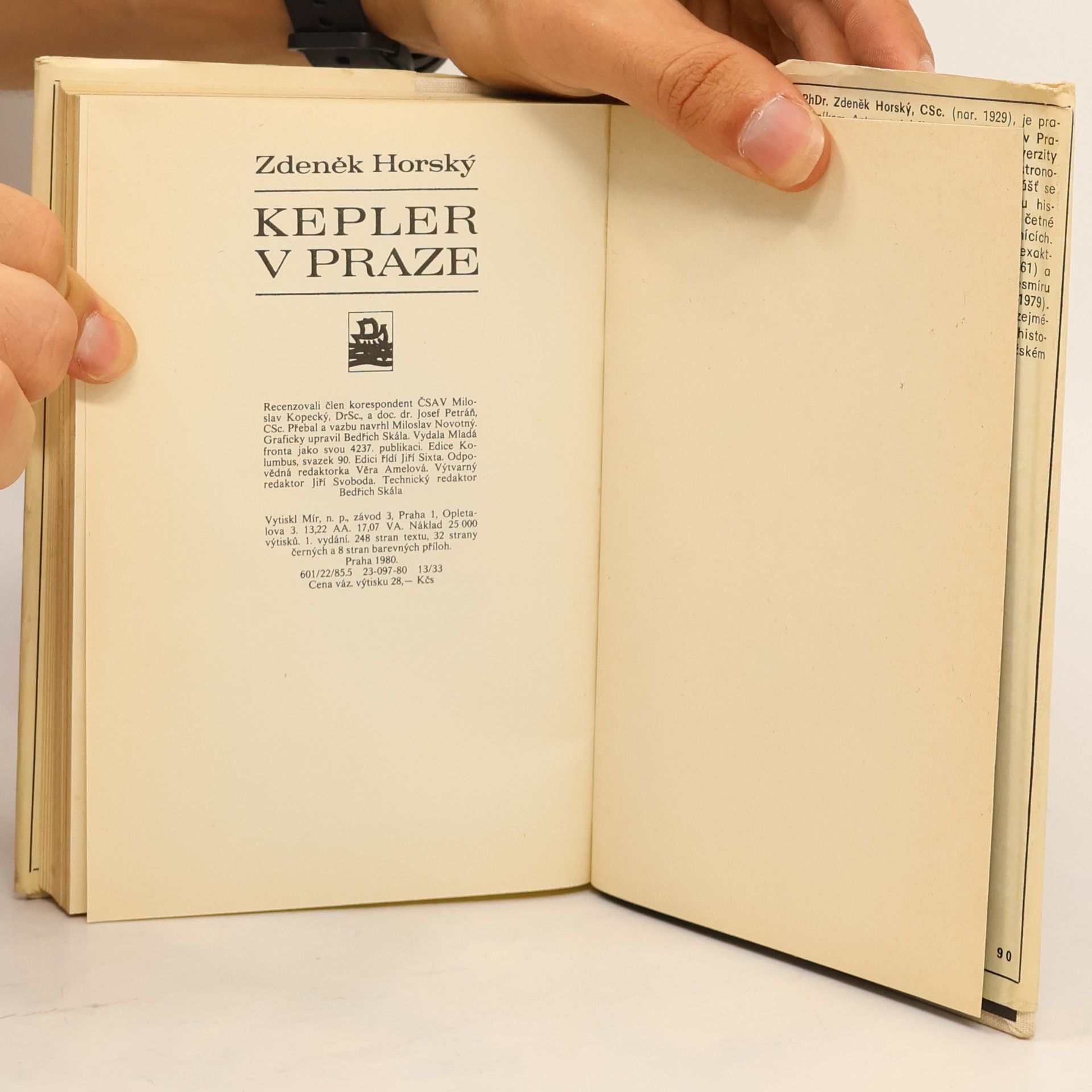 Zdeněk Horský Kepler v Praze