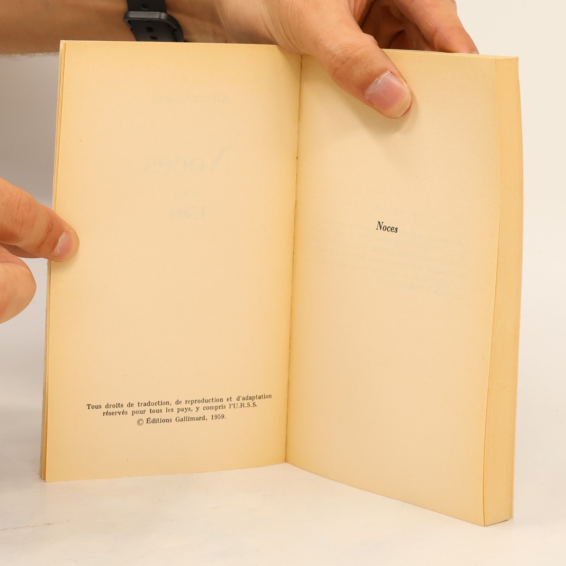 Albert Camus Noces suivi de L’été