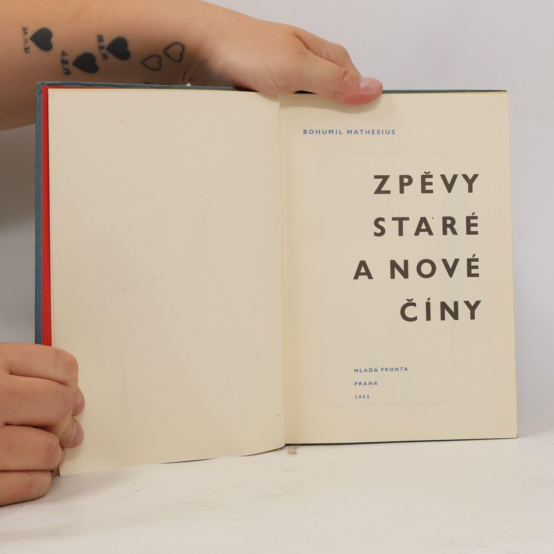 Bohumil Mathesius Zpěvy staré a nové Číny
