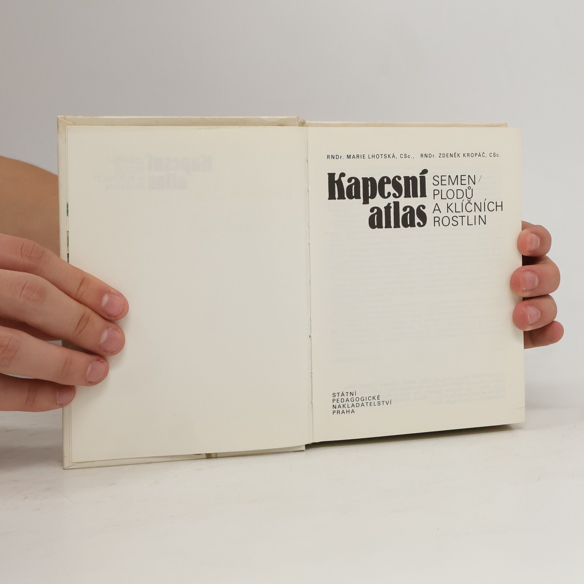 Marie Lhotská Kapesní atlas semen, plodů a klíčních rostlin