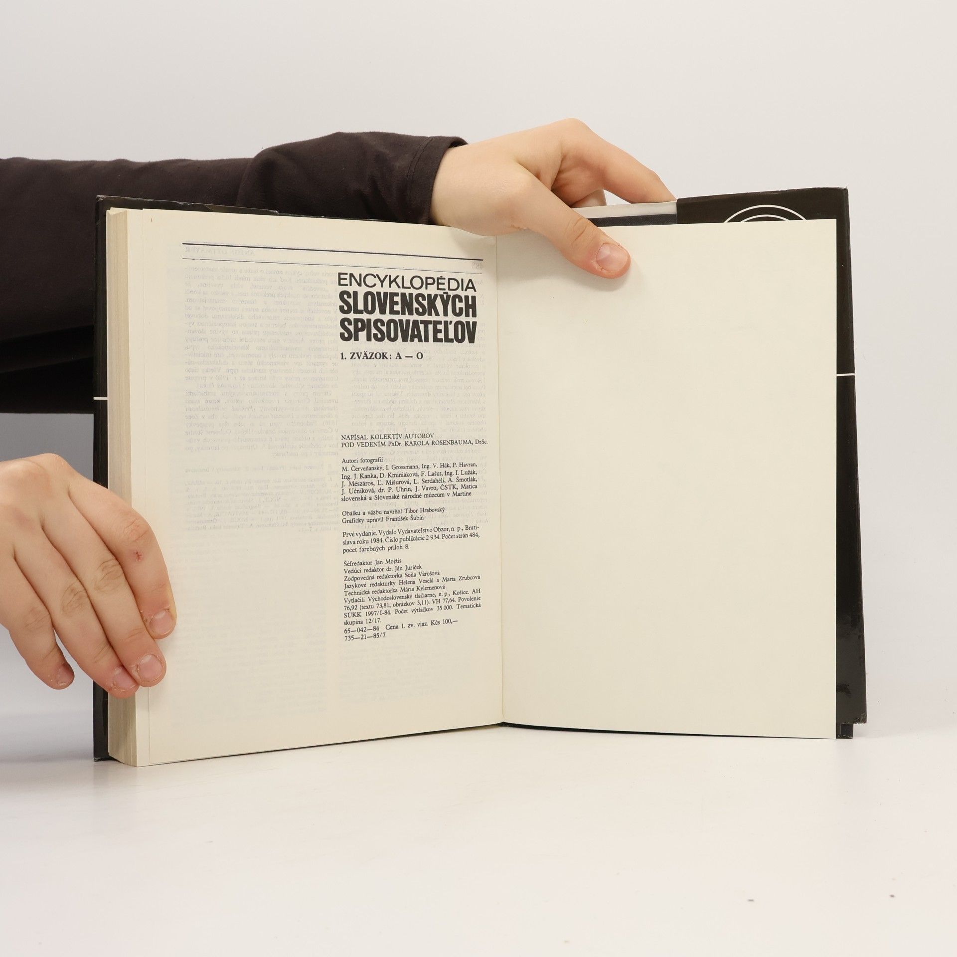 Various authors Encyklopédia slovenských spisovateľov. 1. zväzok (A-O)