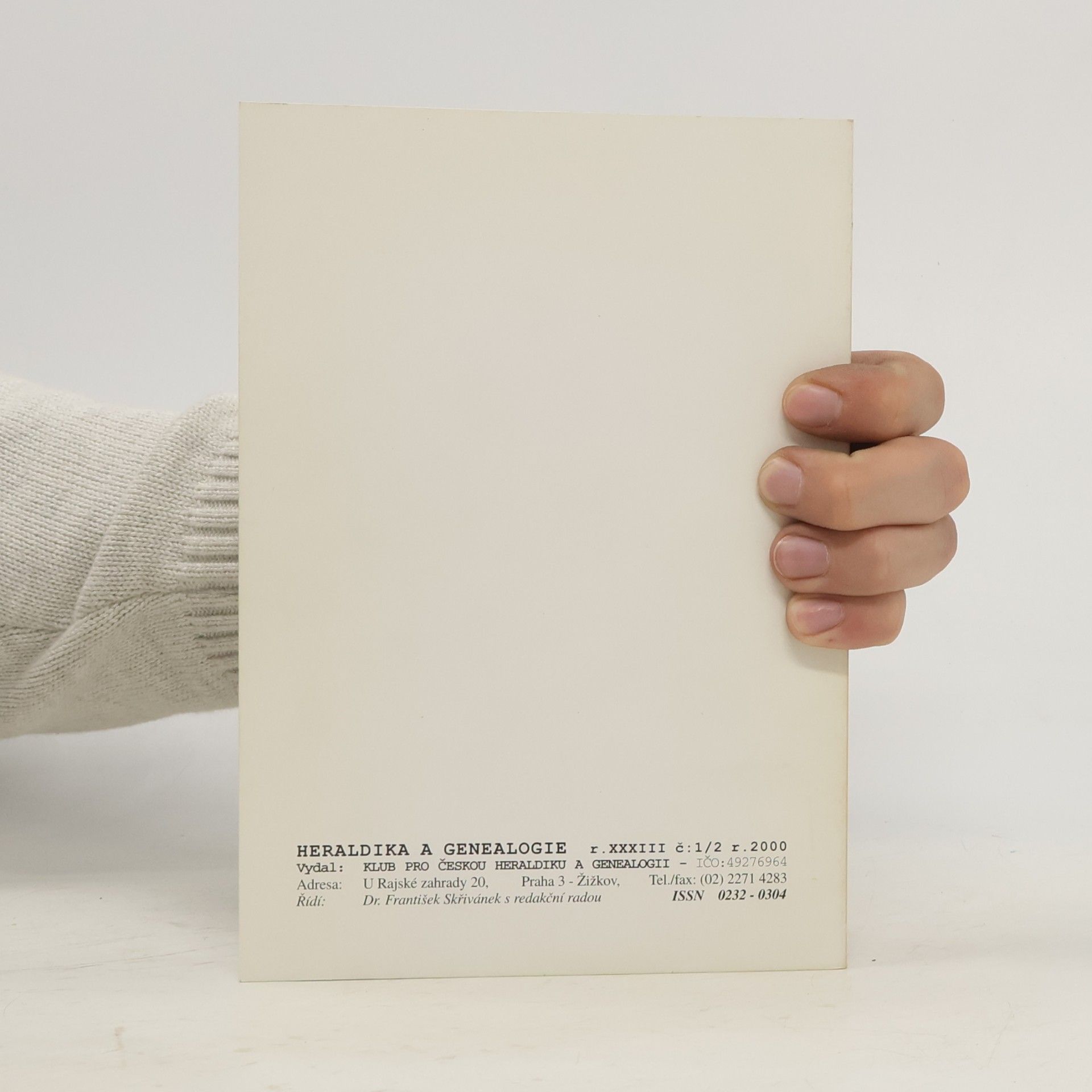 Berthold Waldstein-Wartenberg Heraldika a genealogie XXXIII. 1/2