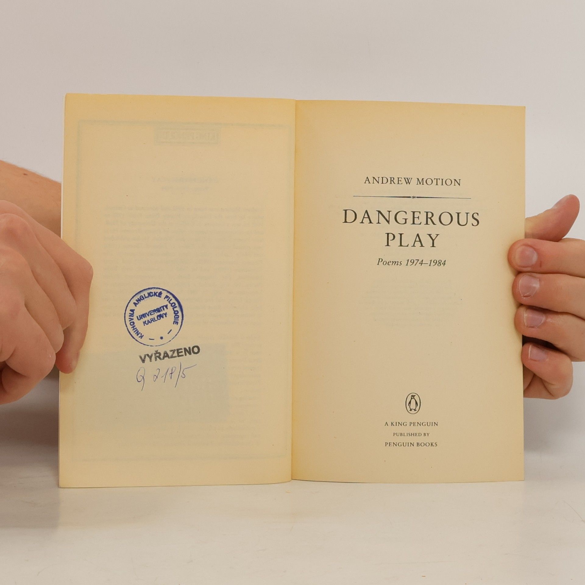 Sir Andrew Motion King Penguin: Dangerous Play