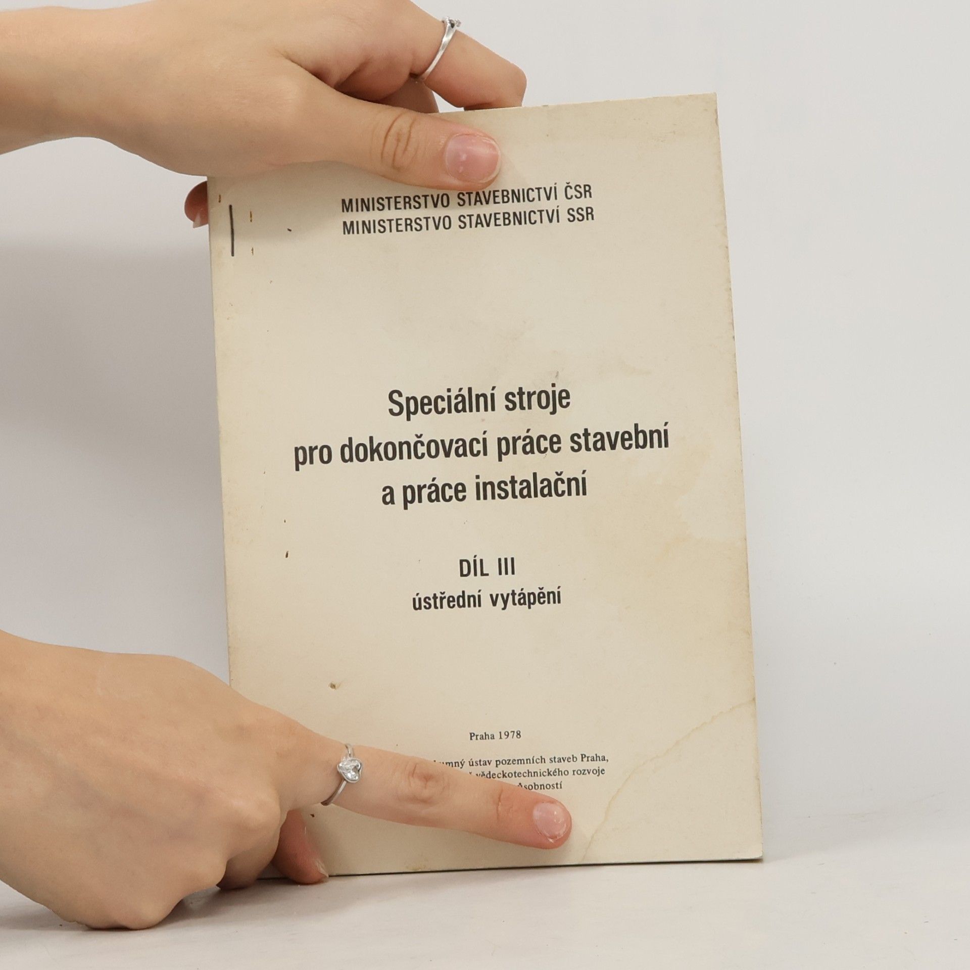 Kolektiv autorů Speciální stroje pro dokončovací práce stavební a práce instalační