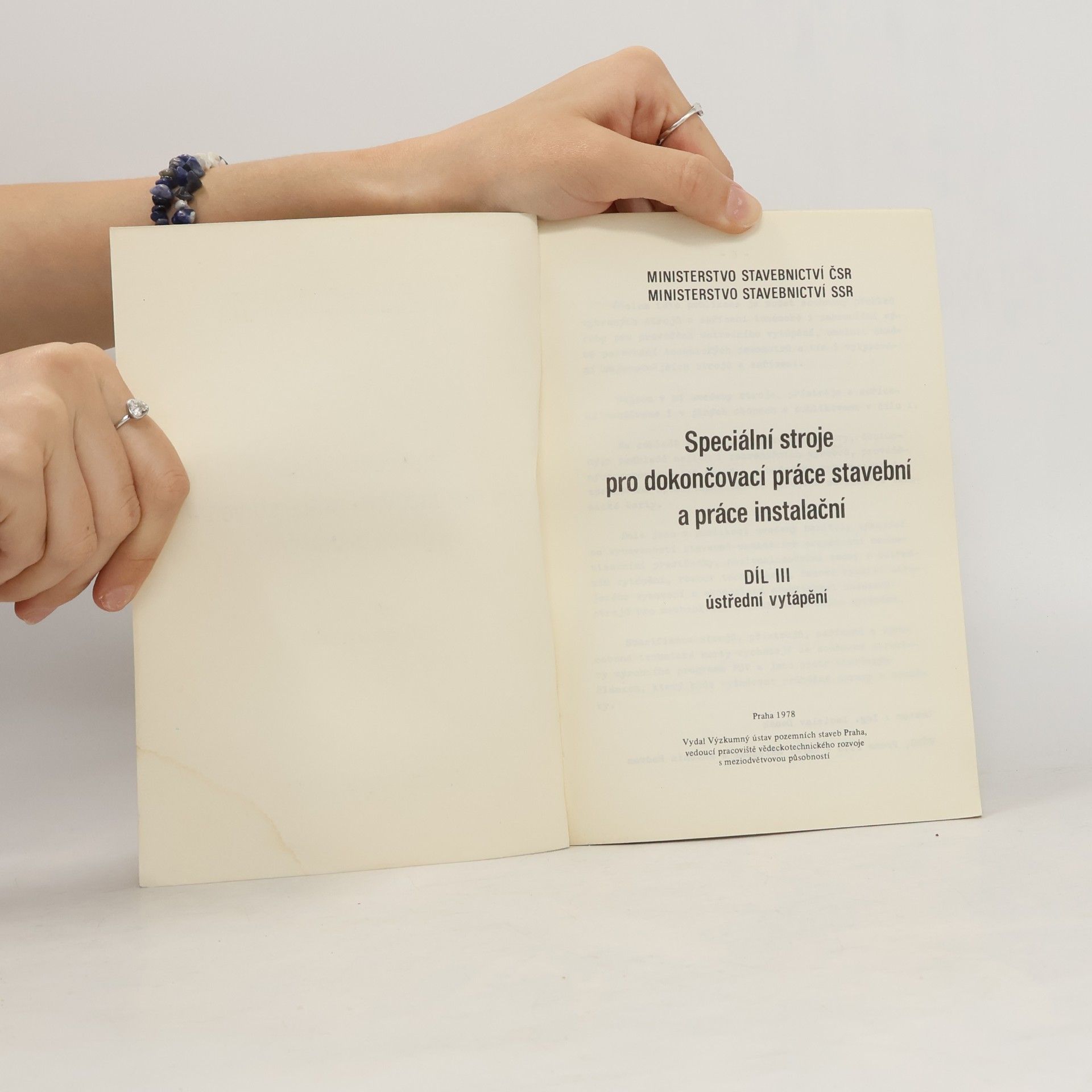 Kolektiv autorů Speciální stroje pro dokončovací práce stavební a práce instalační