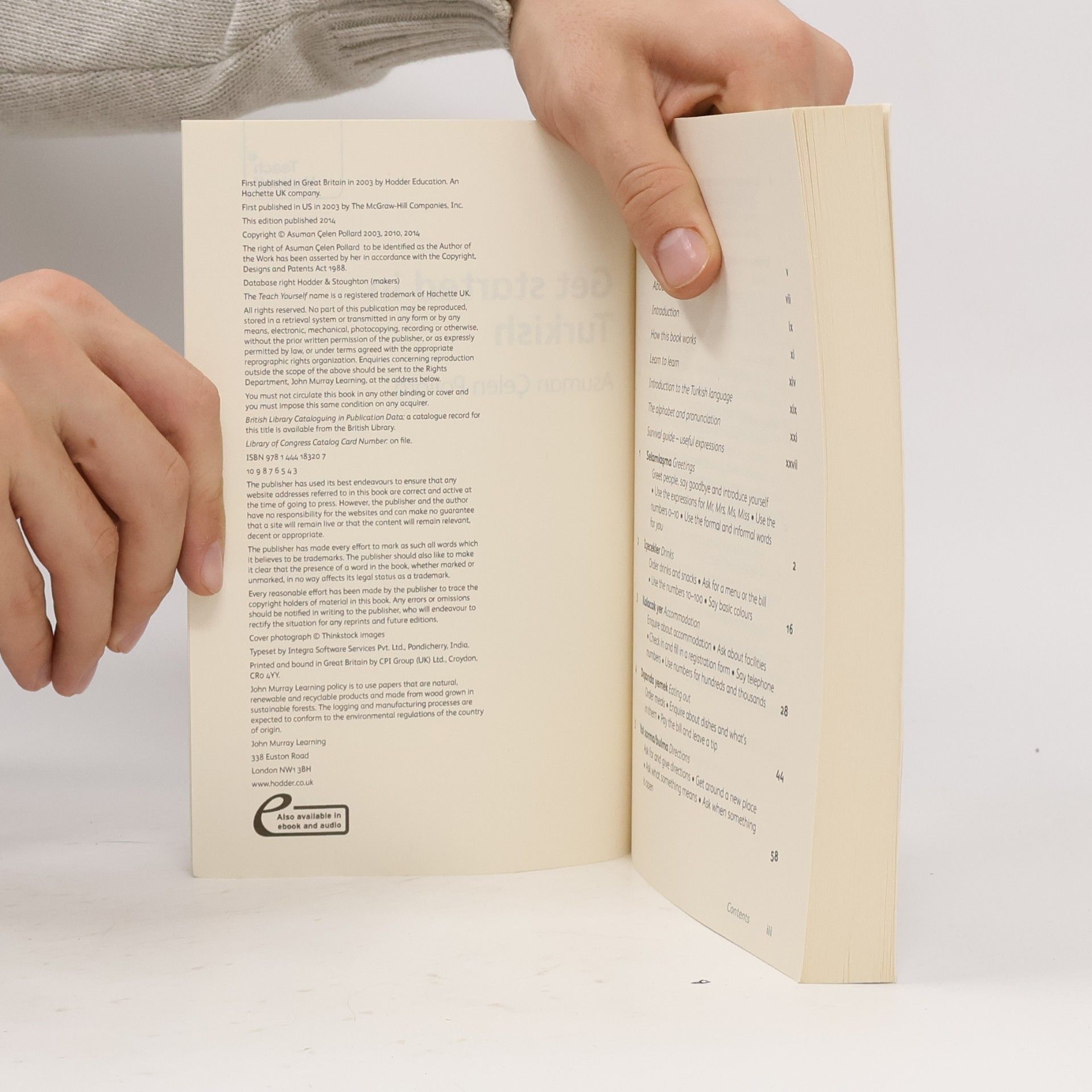 Asuman C. elen Pollard Teach Yourself: Get Started in Turkish Absolute Beginner Course