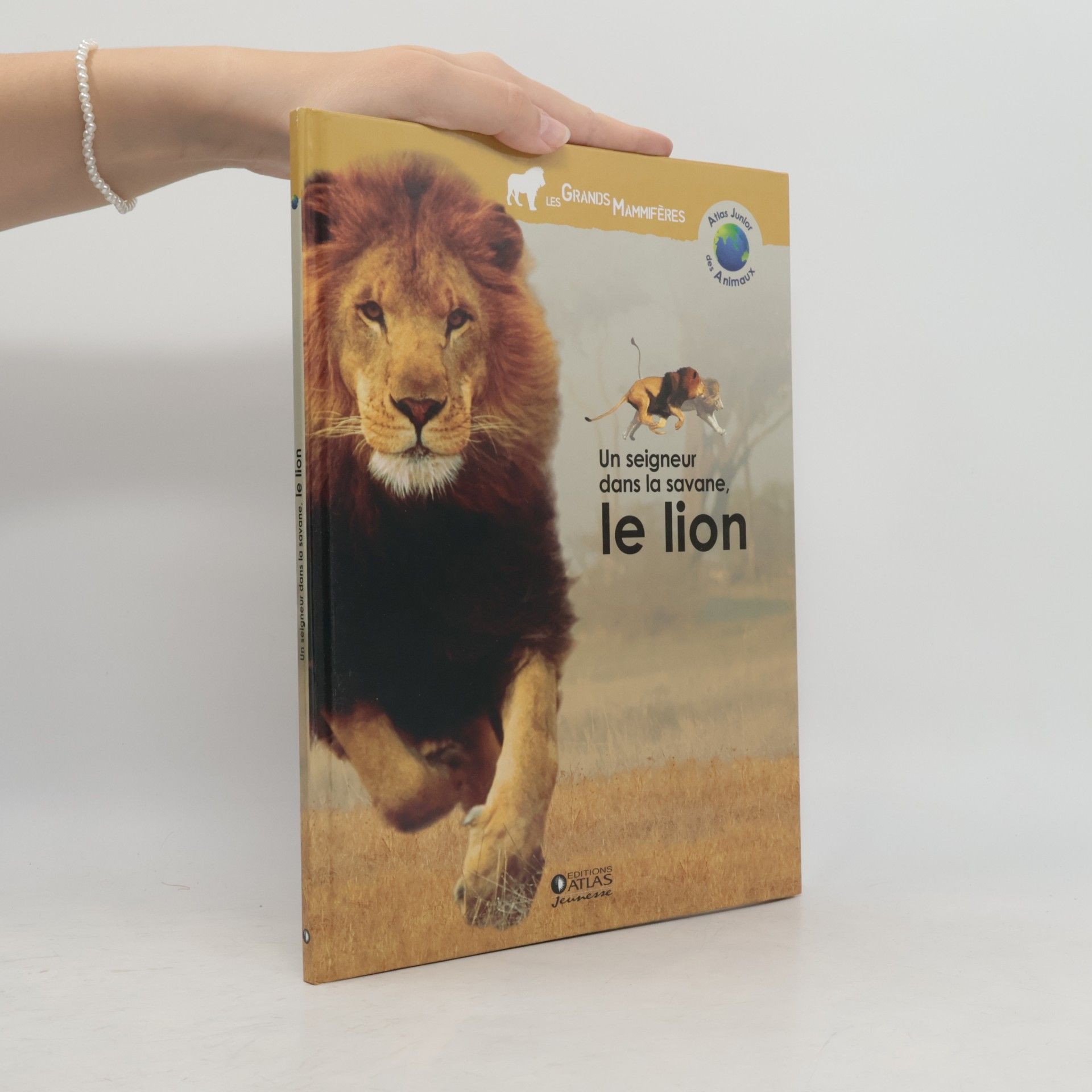 Atlas Junior des Animaux: Un seigneur dans la savane, le lion