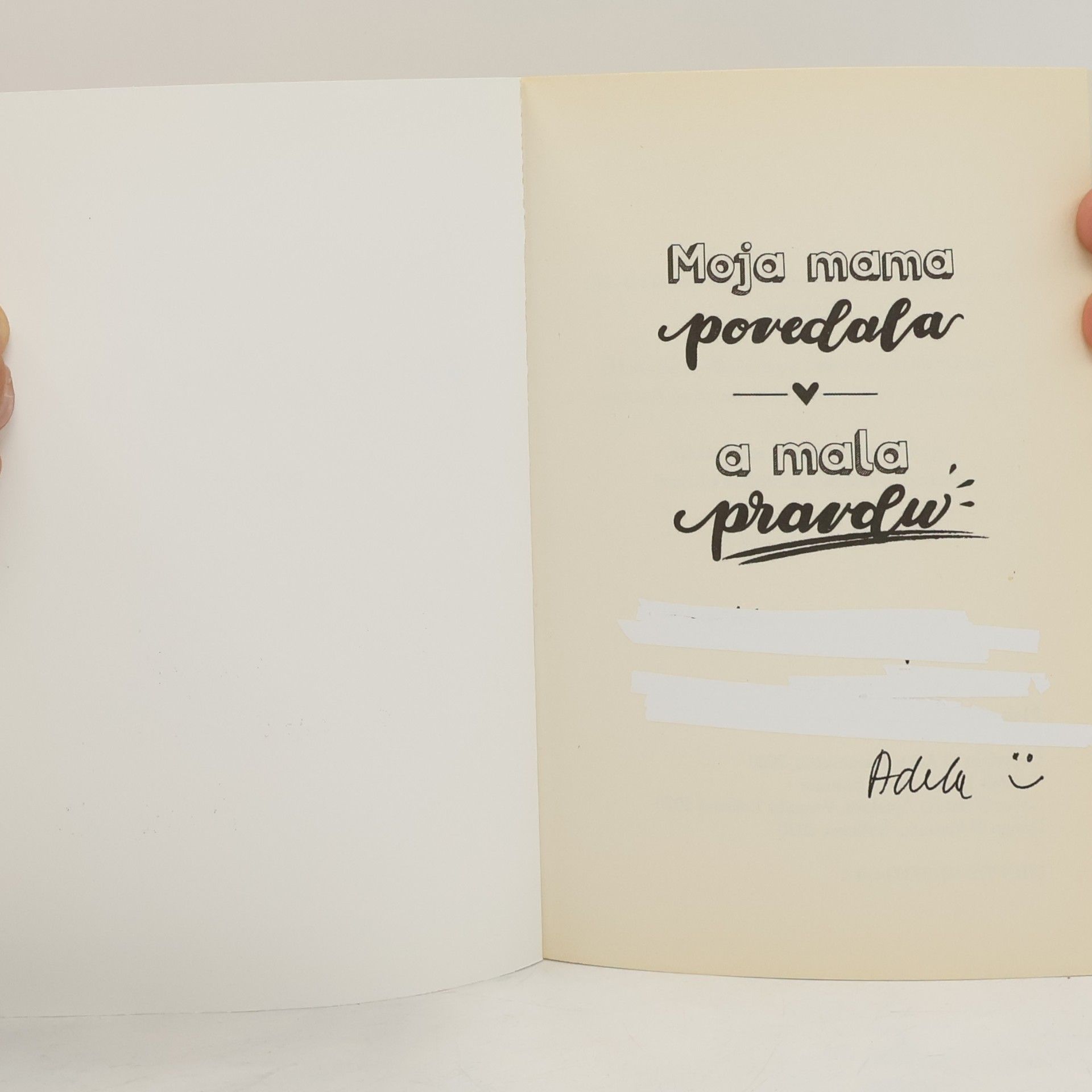 Adela Jasenovcová Moja mama povedala a mala pravdu