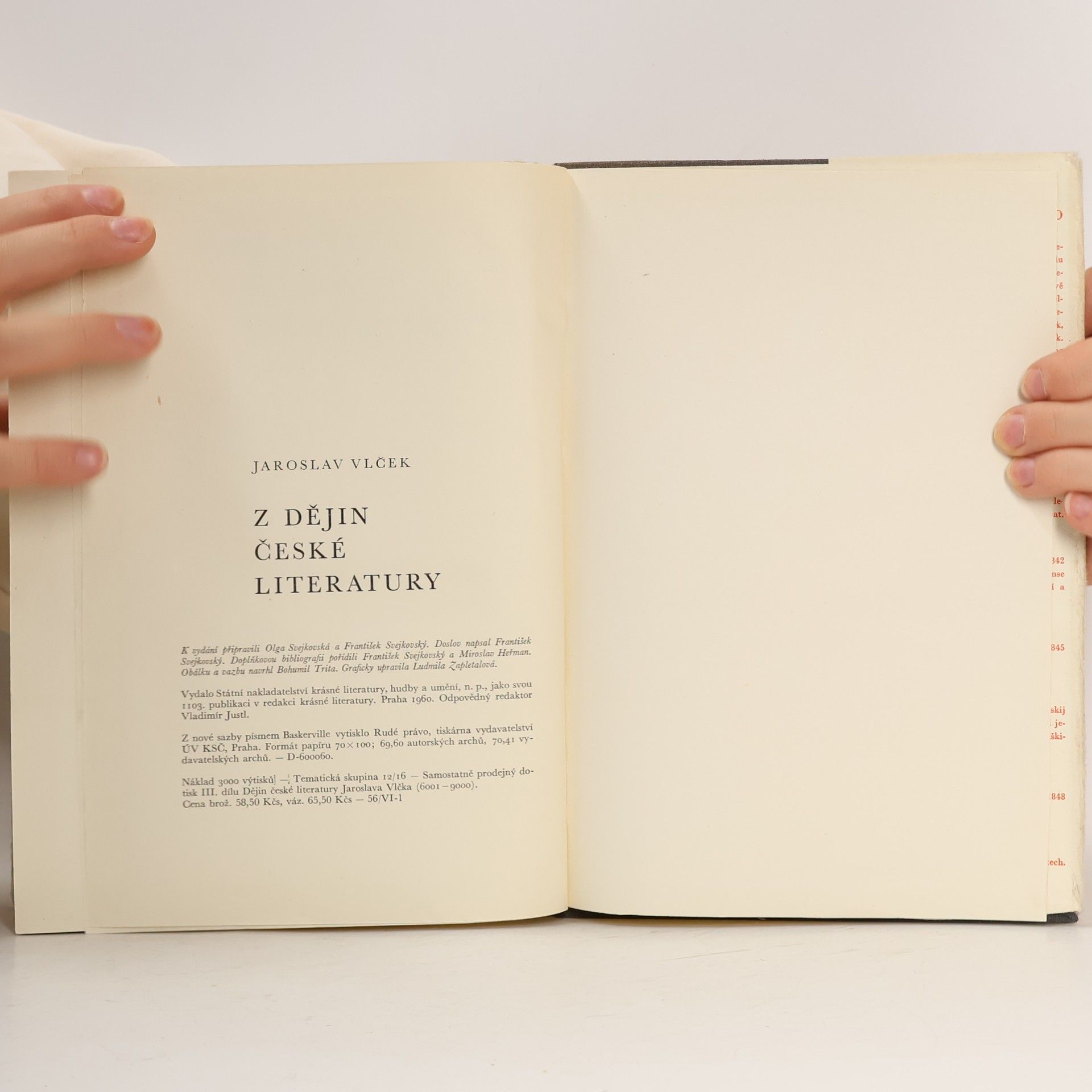 Jaroslav Vlček Z dějin české literatury