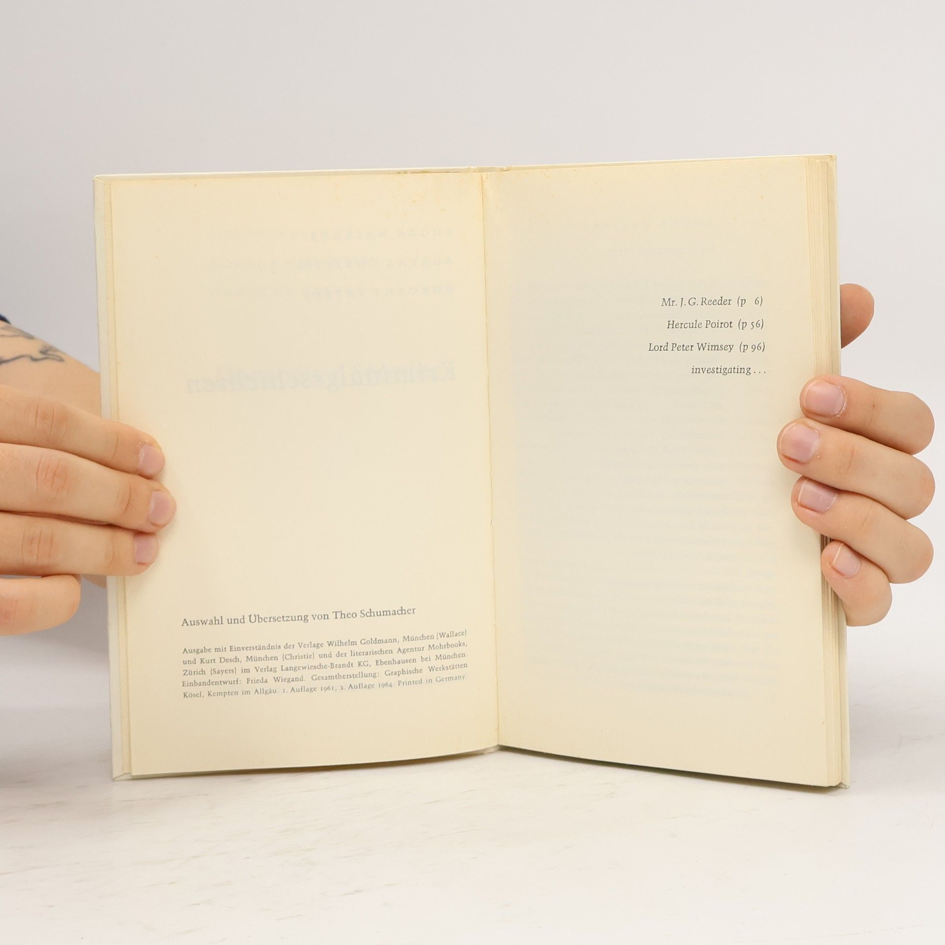 Edgar Wallace Kriminalgeschichten. Detective Stories