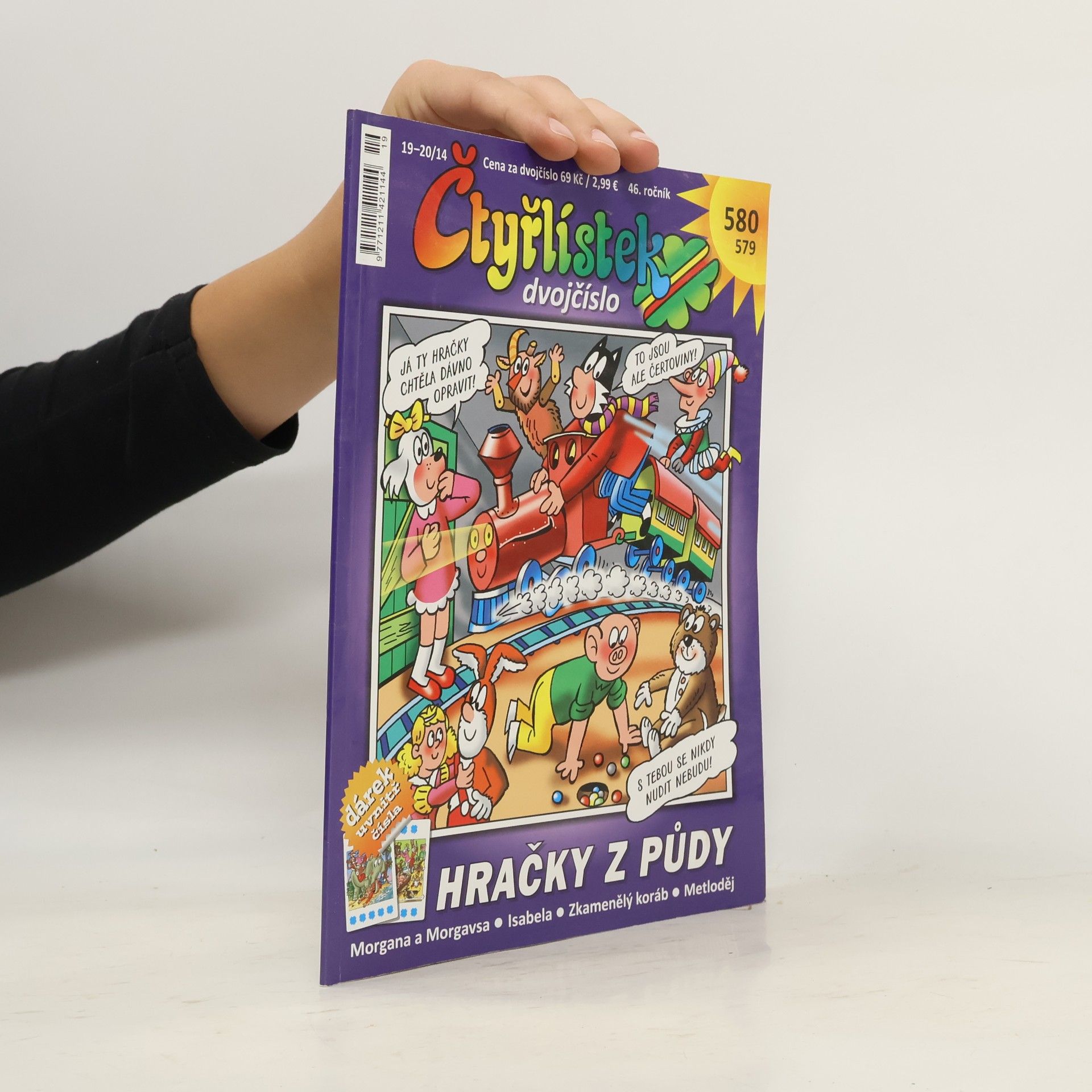 Collectif d'auteurs Čtyřlístek 579-580, 19-20/2014. Hračky z půdy