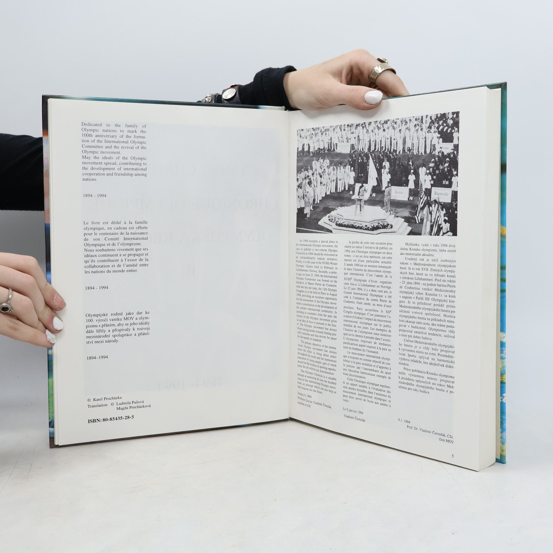 Karel Procházka Olympic Chronicle. Chronique Olympique. Olympijská kronika II. 1894-1994