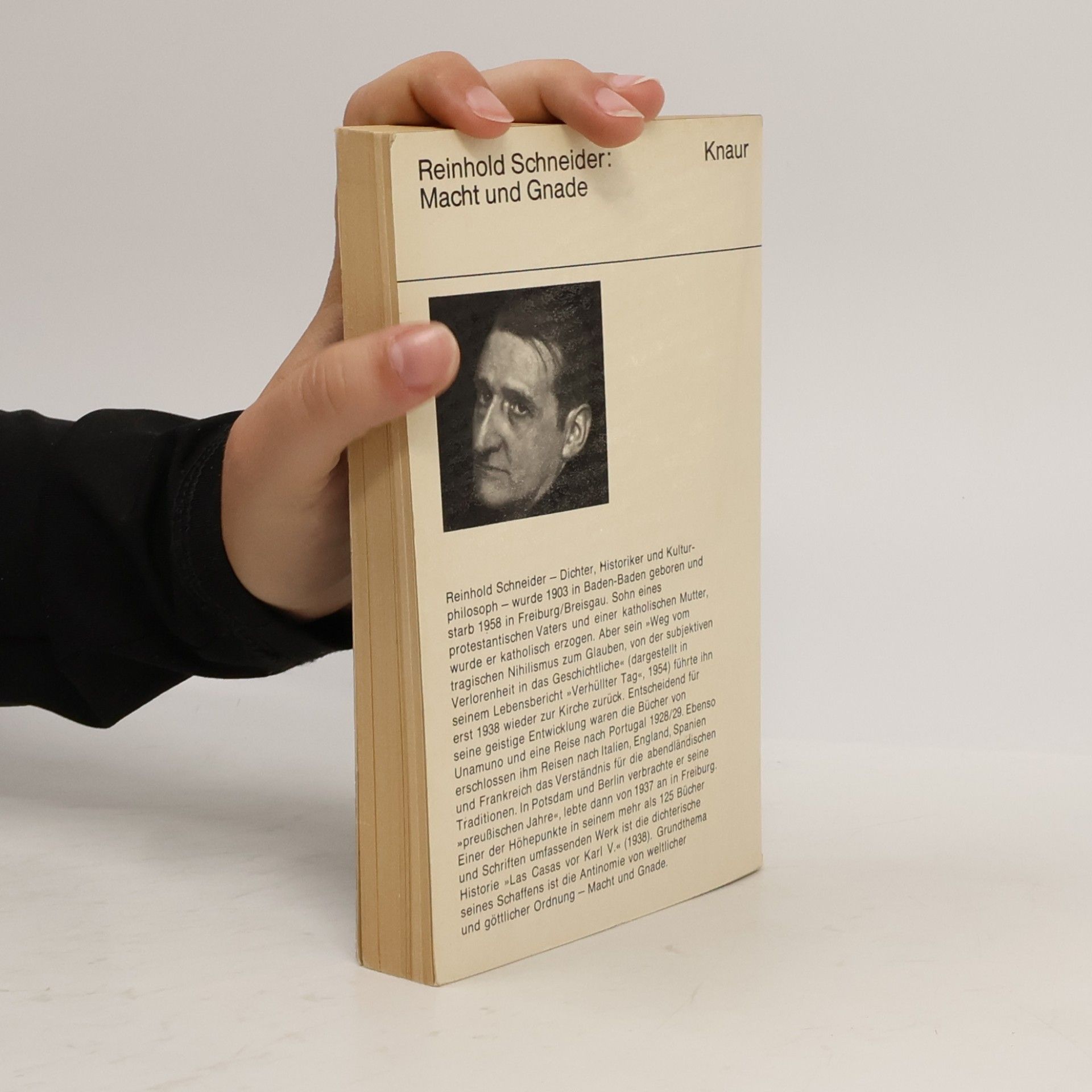 Reinhold Schneider Macht und Gnade
