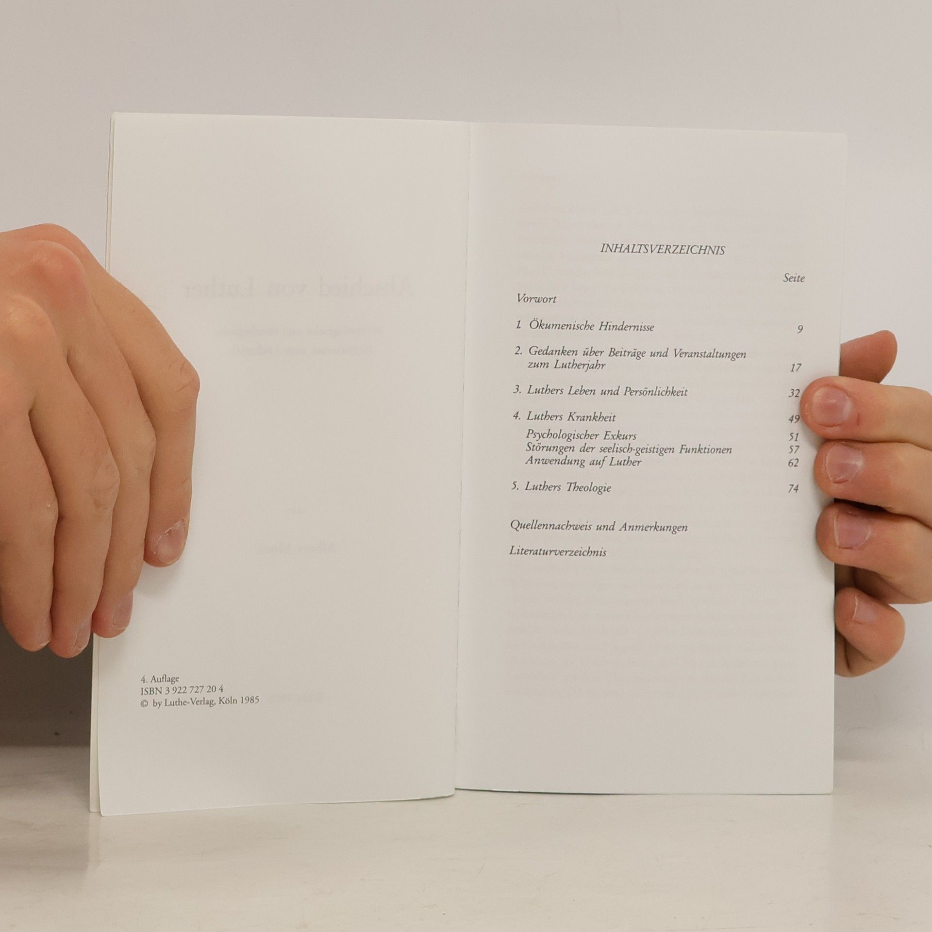 Mock, Albert Abschied von Luther: Psychologische und theologische Reflexionen zum Lutherjahr