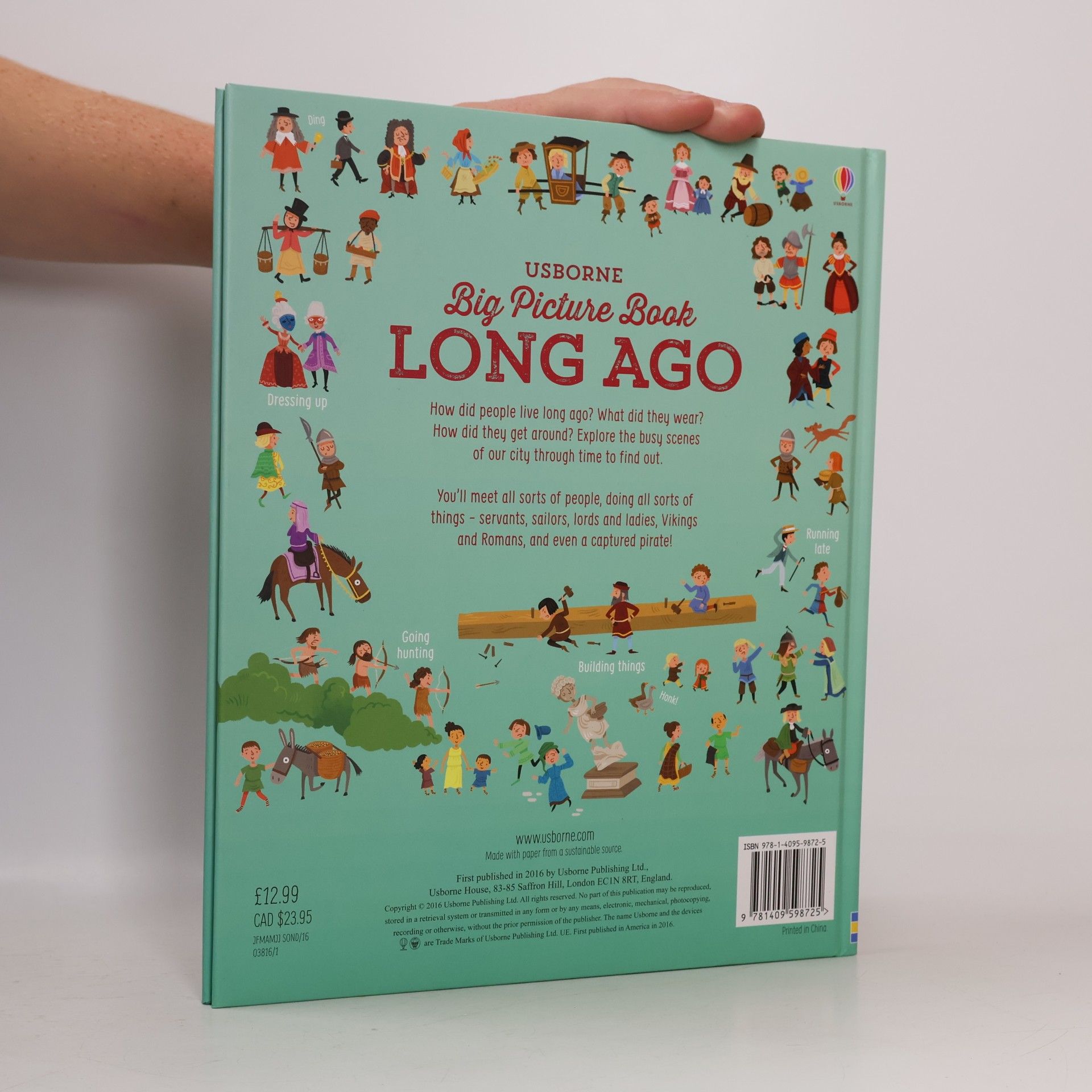 Sam Baer Usborne big picture book. Long ago
