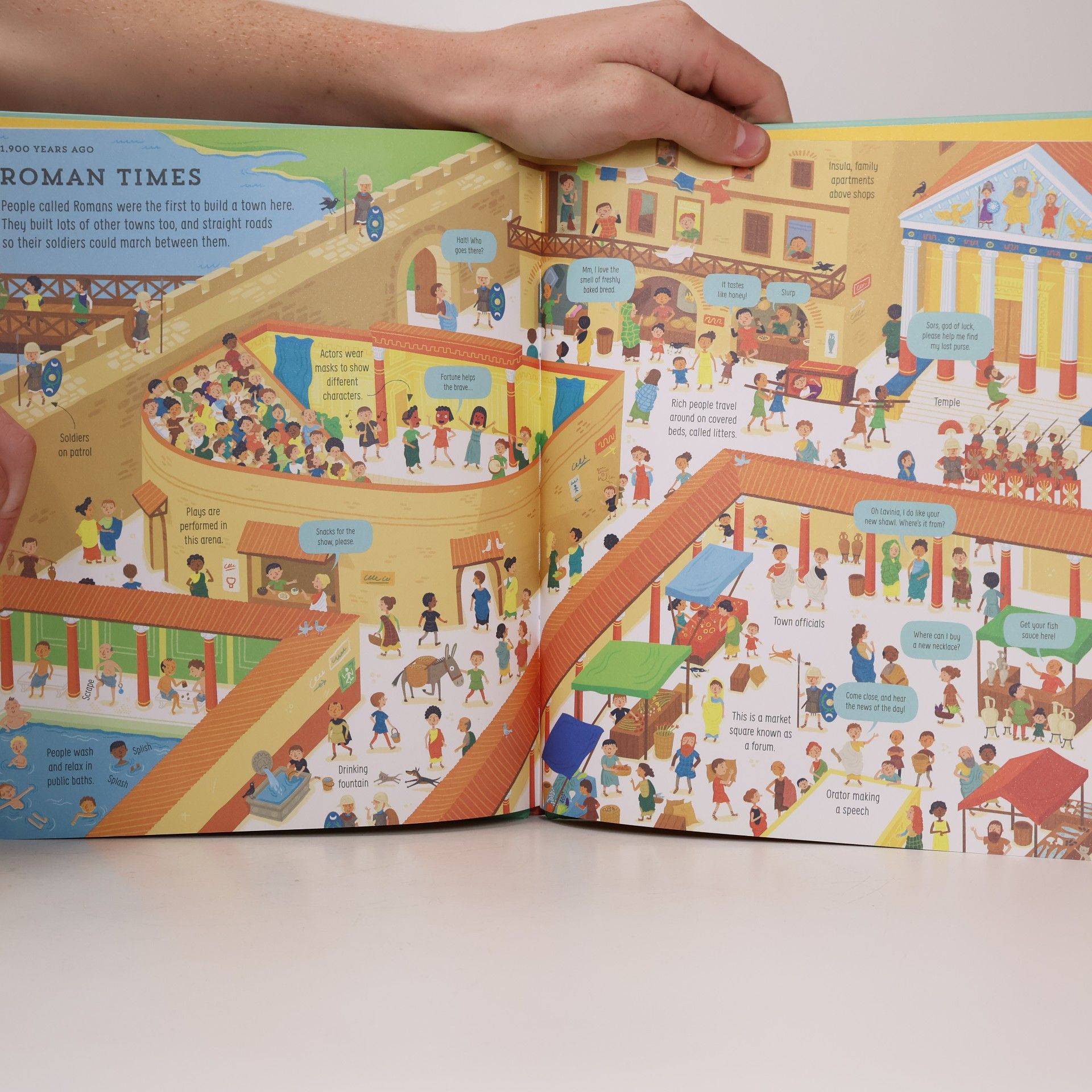 Sam Baer Usborne big picture book. Long ago