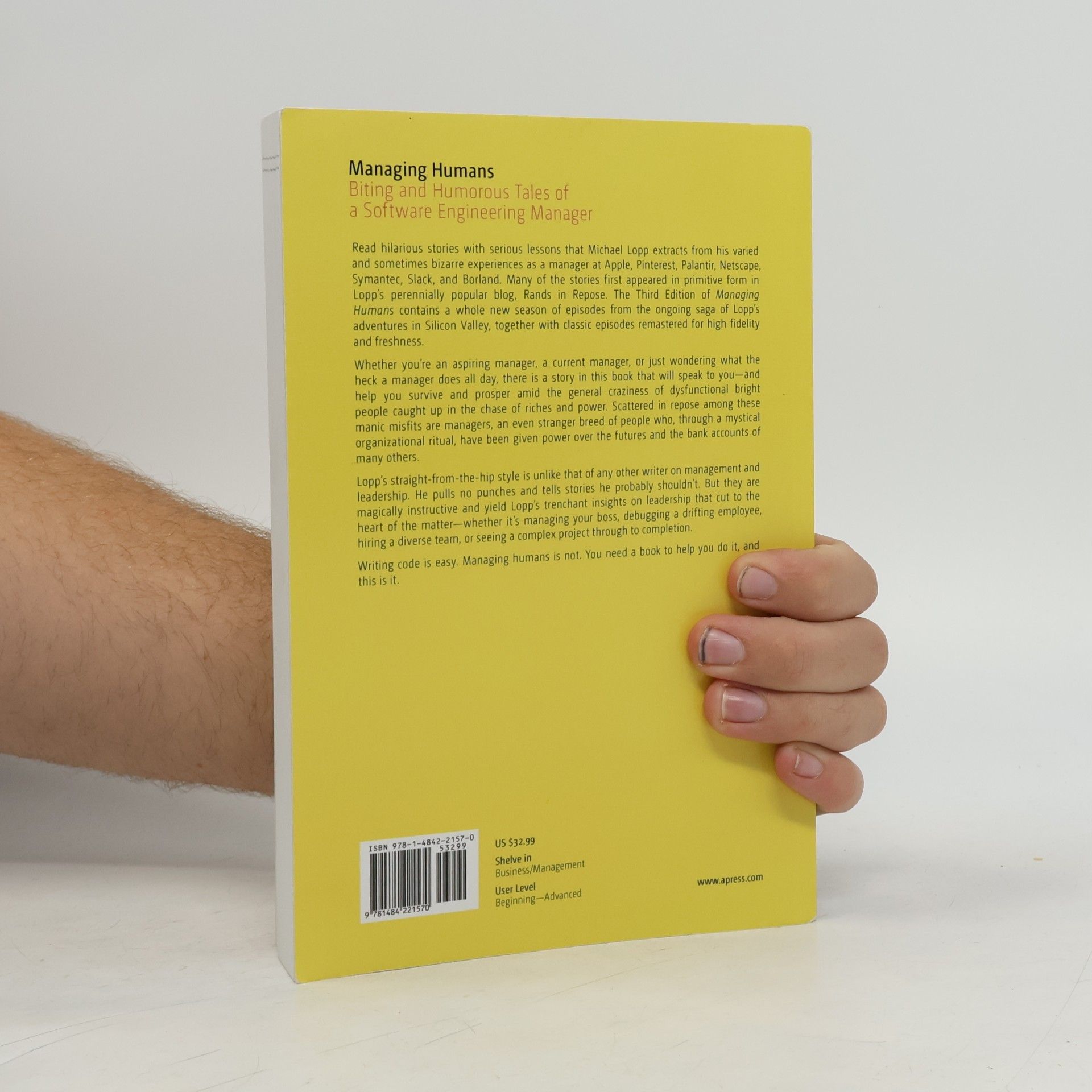 Michael Lopp Managing Humans