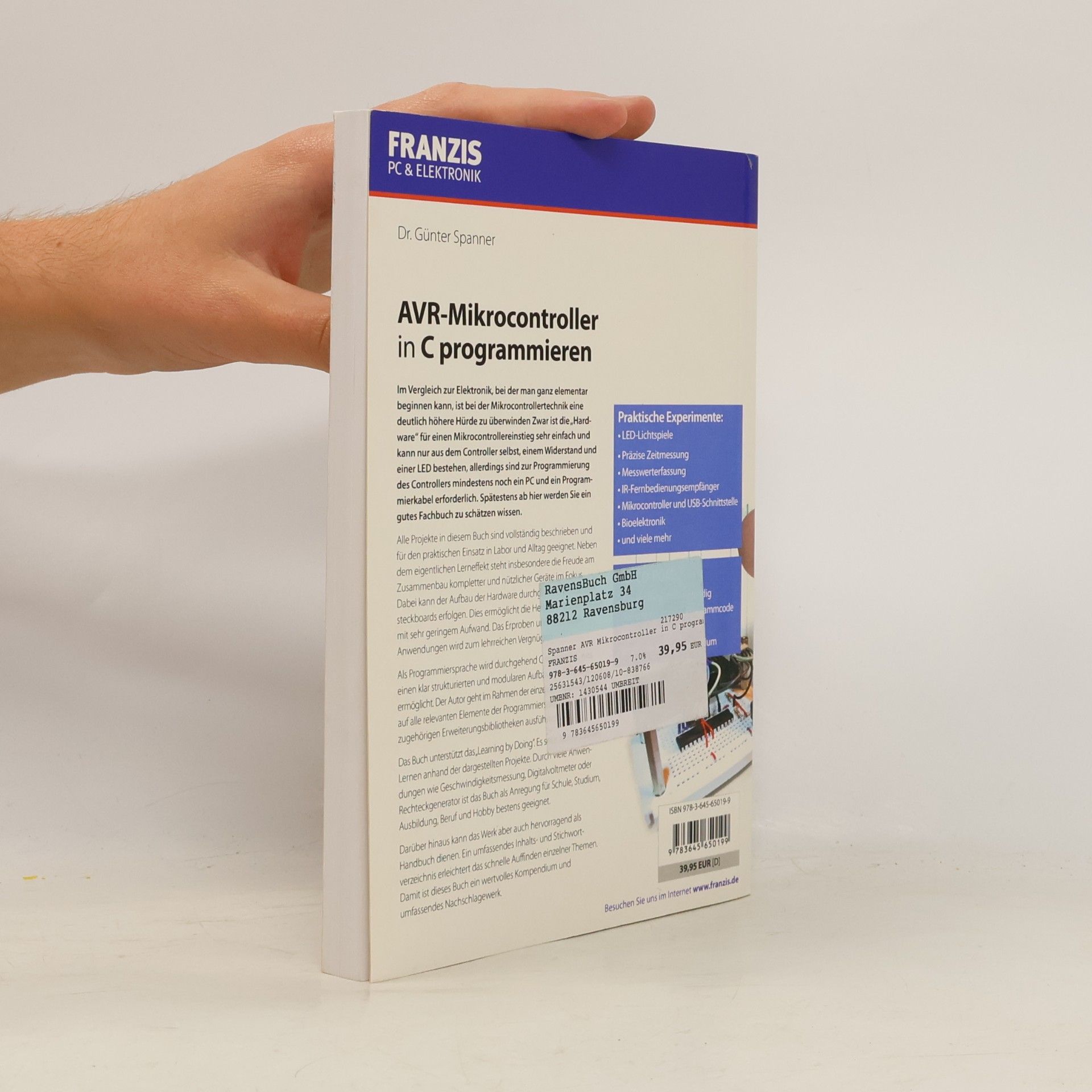 Günter Spanner AVR-Mikrocontroller in C programmieren