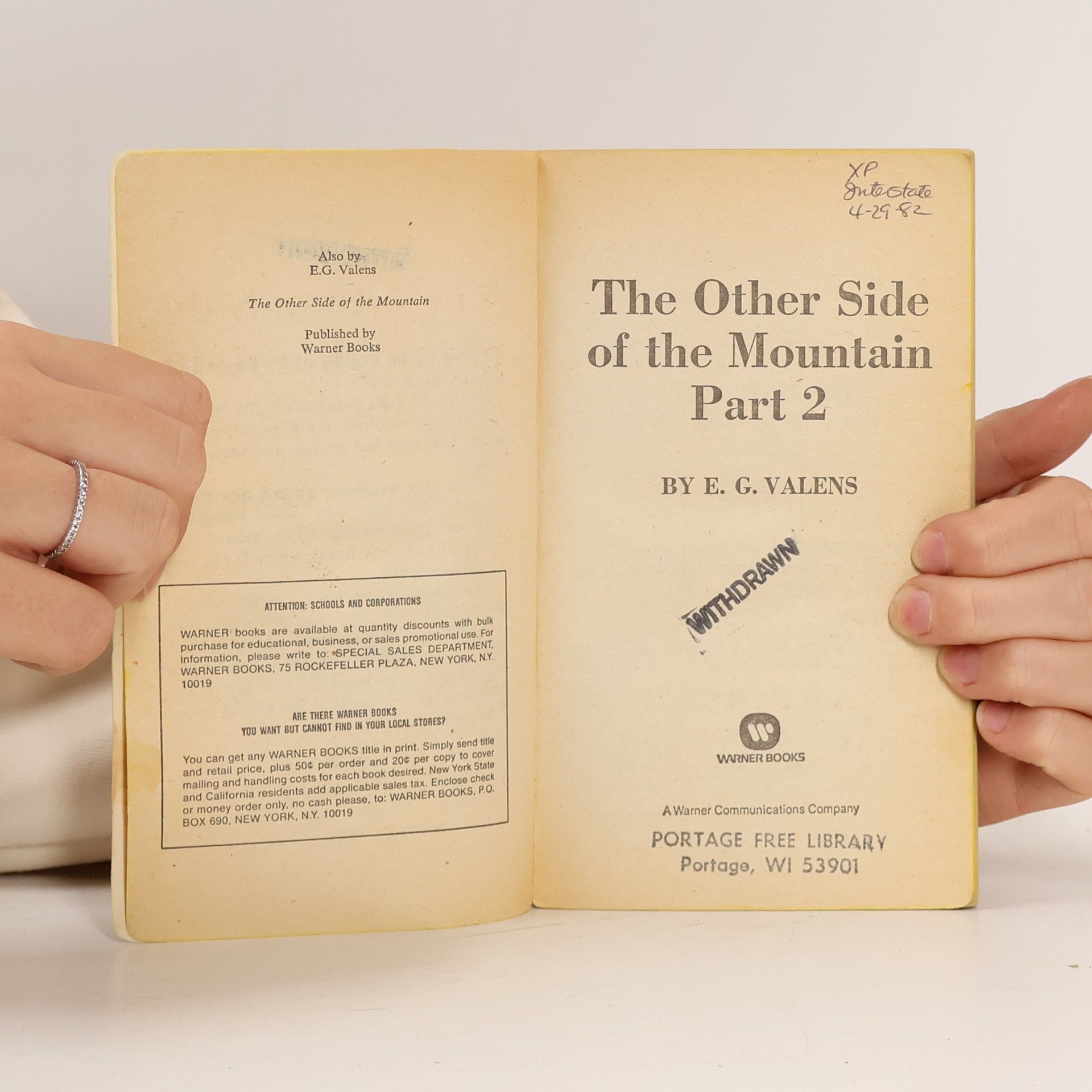 E. G. Valens The other side of the mountain part 2