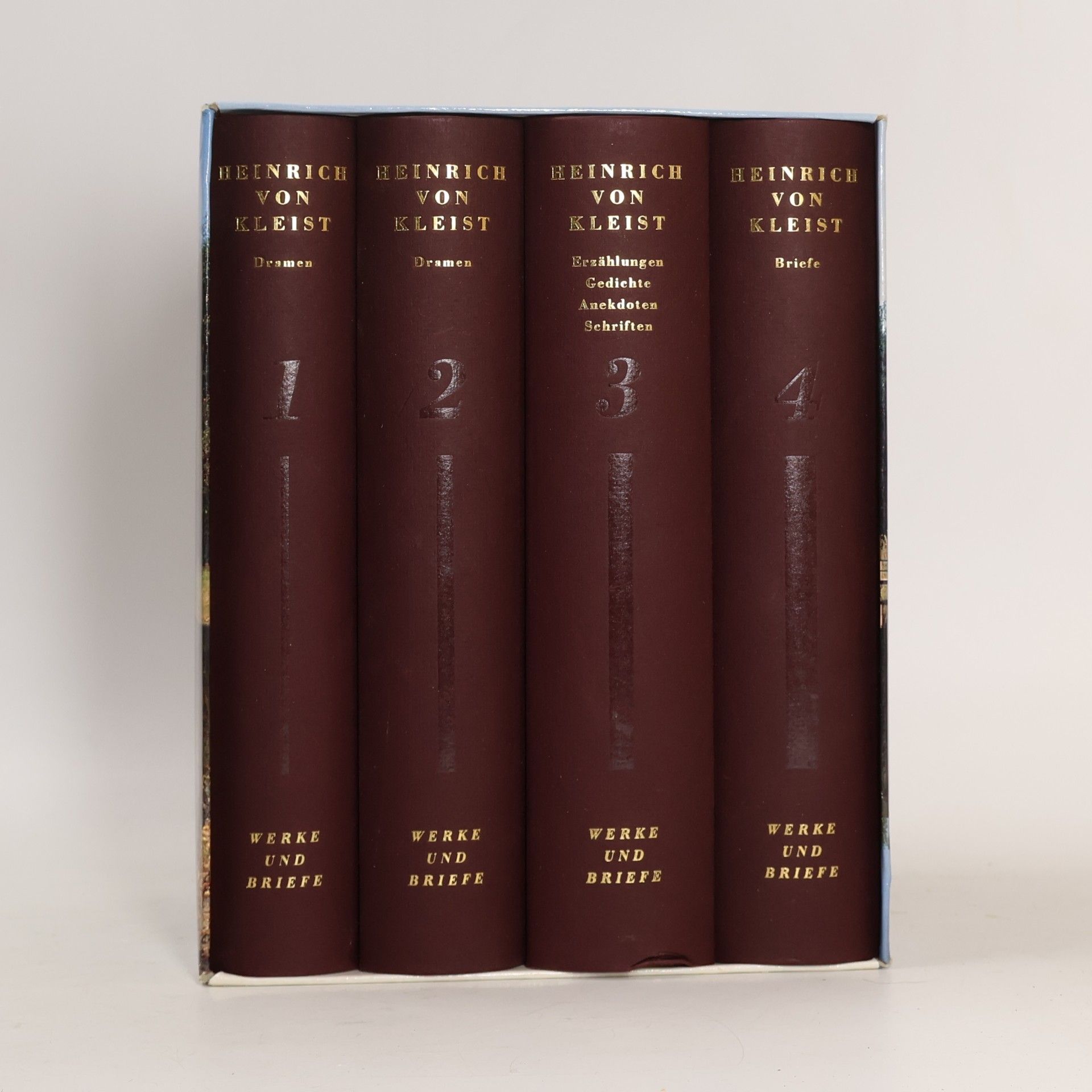 Heinrich von Kleist Sämtliche Werke und Briefe 1-4