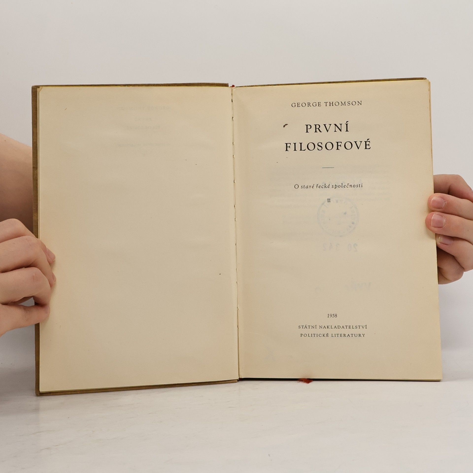 Thomson První filosofové