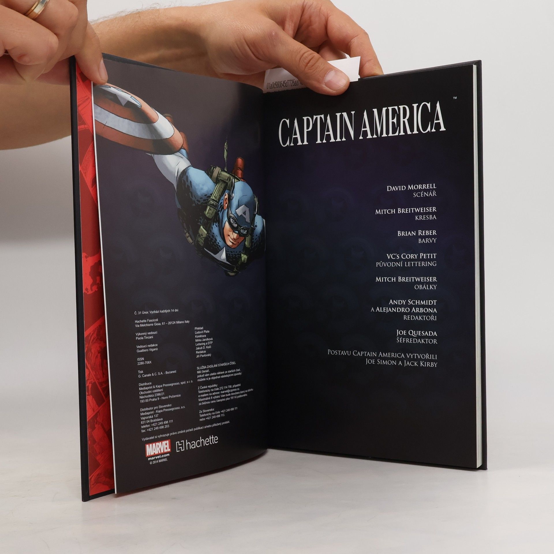 David Morrell Ultimátní komixový komplet 48. Captain America. Vyvolení