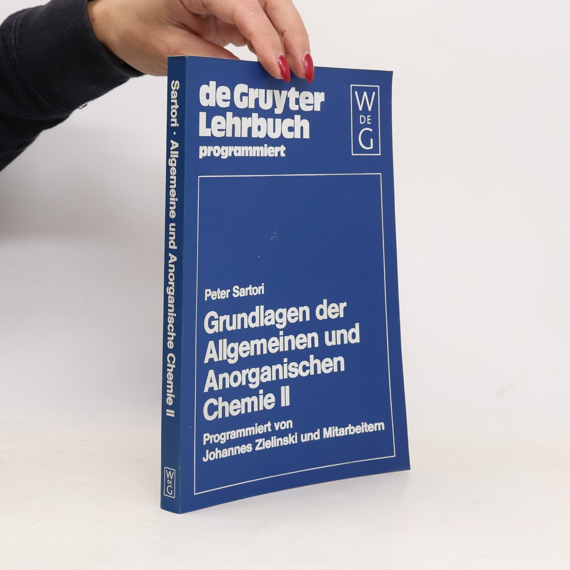 Peter Sartorius Grundlagen der Allgemeinen und Anorganischen Chemie