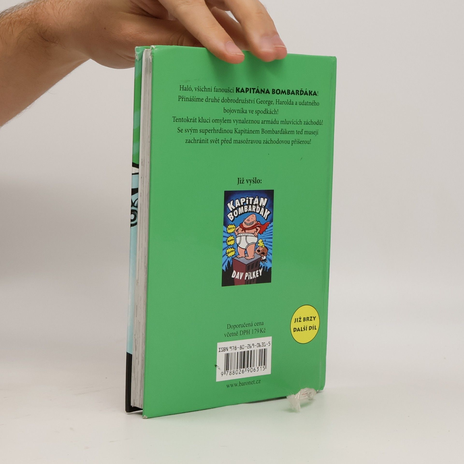 Dav Pilkey Kapitán Bombarďák a útok mluvících záchodů