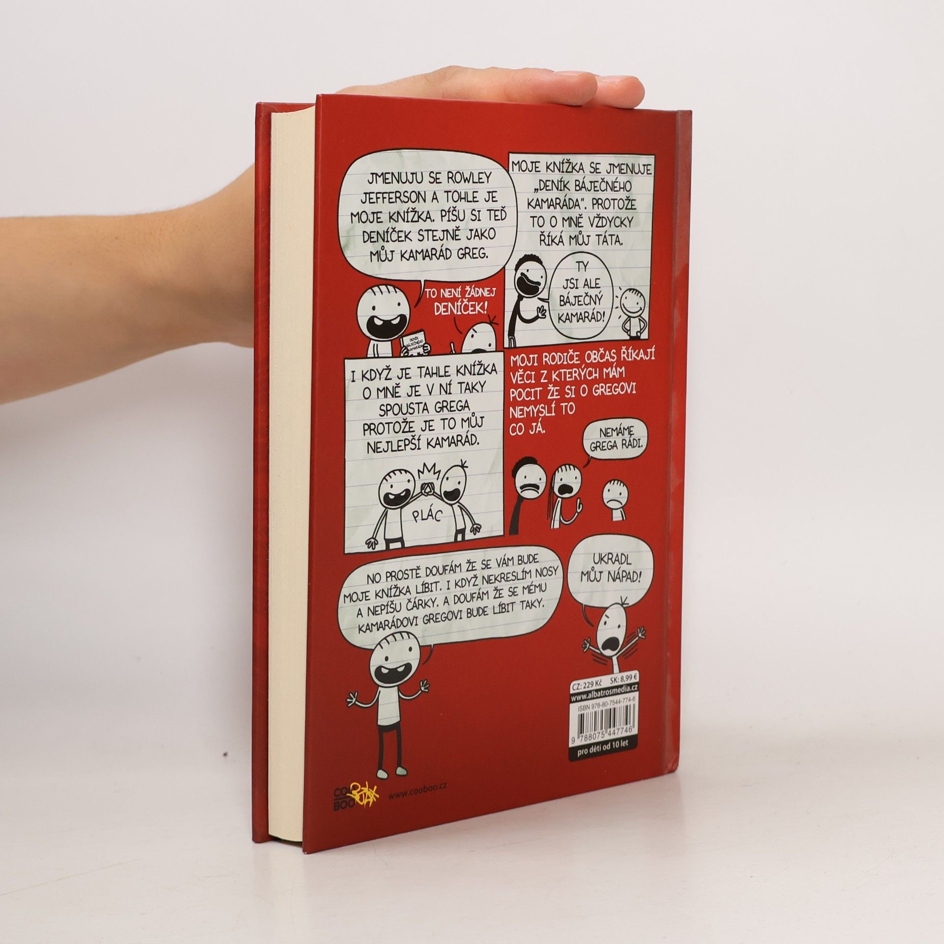 Jeff Kinney Deník báječného kamaráda. Píše Rowley Jefferson