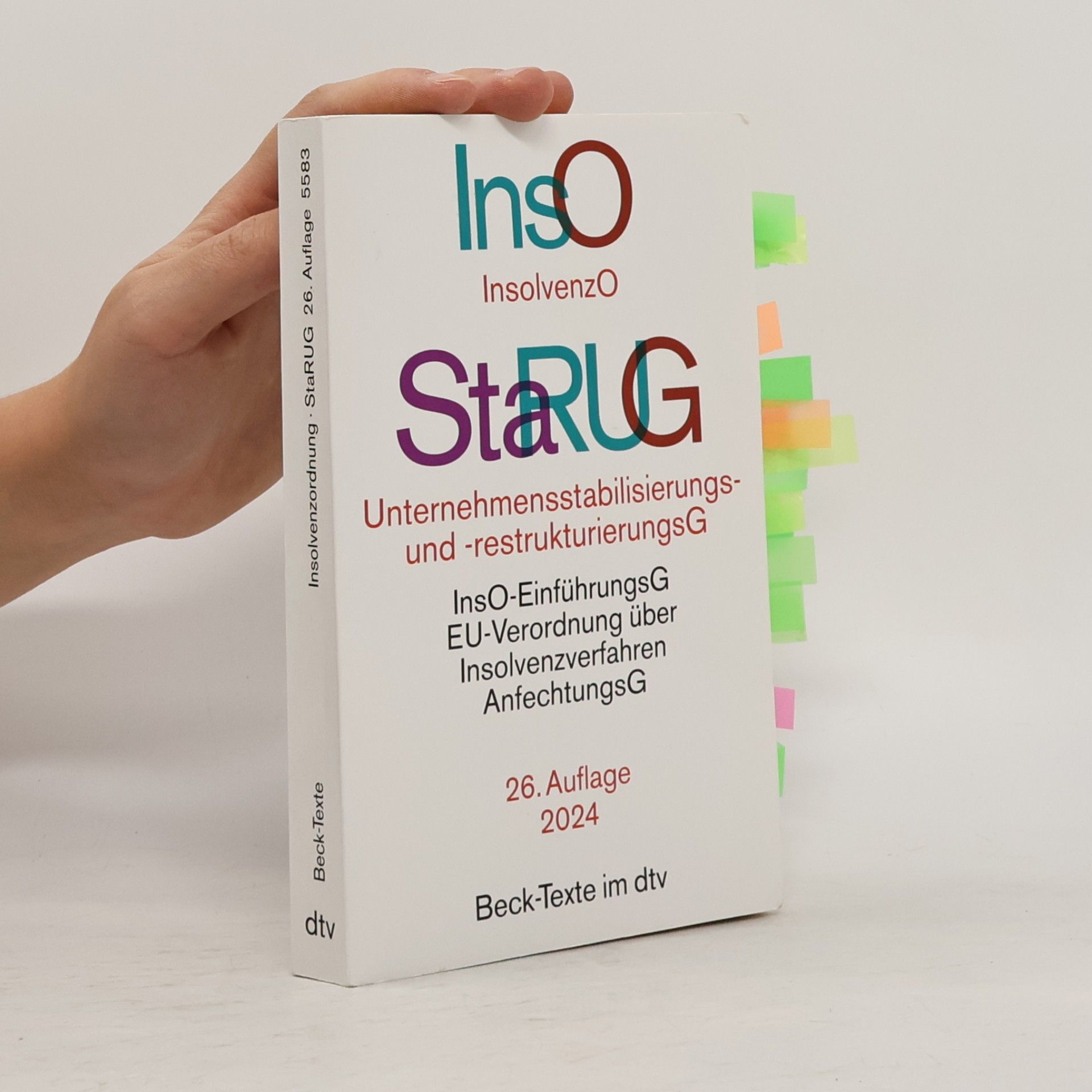 Auteurscollectief Insolvenzordnung / Unternehmensstabilisierungs- und -restrukturierungsgesetz: mit Einführungsgesetz zur Insolvenzordnung, VO (EU) 2015/848 über ... insolvenzrechtlichen (Beck-Texte im dtv)