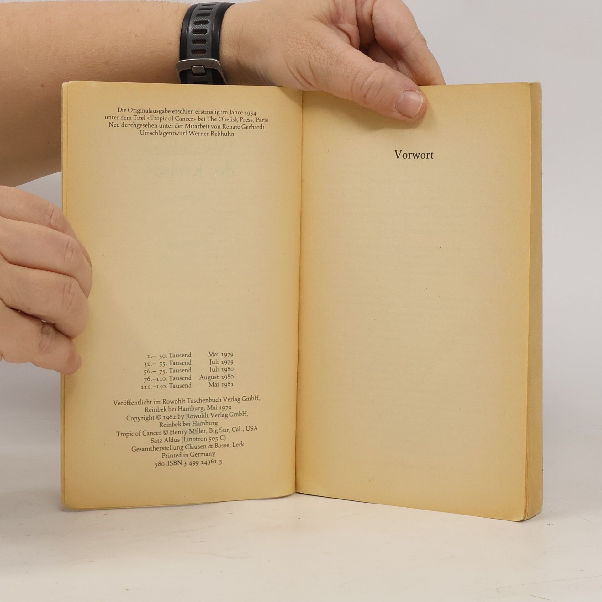 Henry Miller Wenderkreis des Krebses