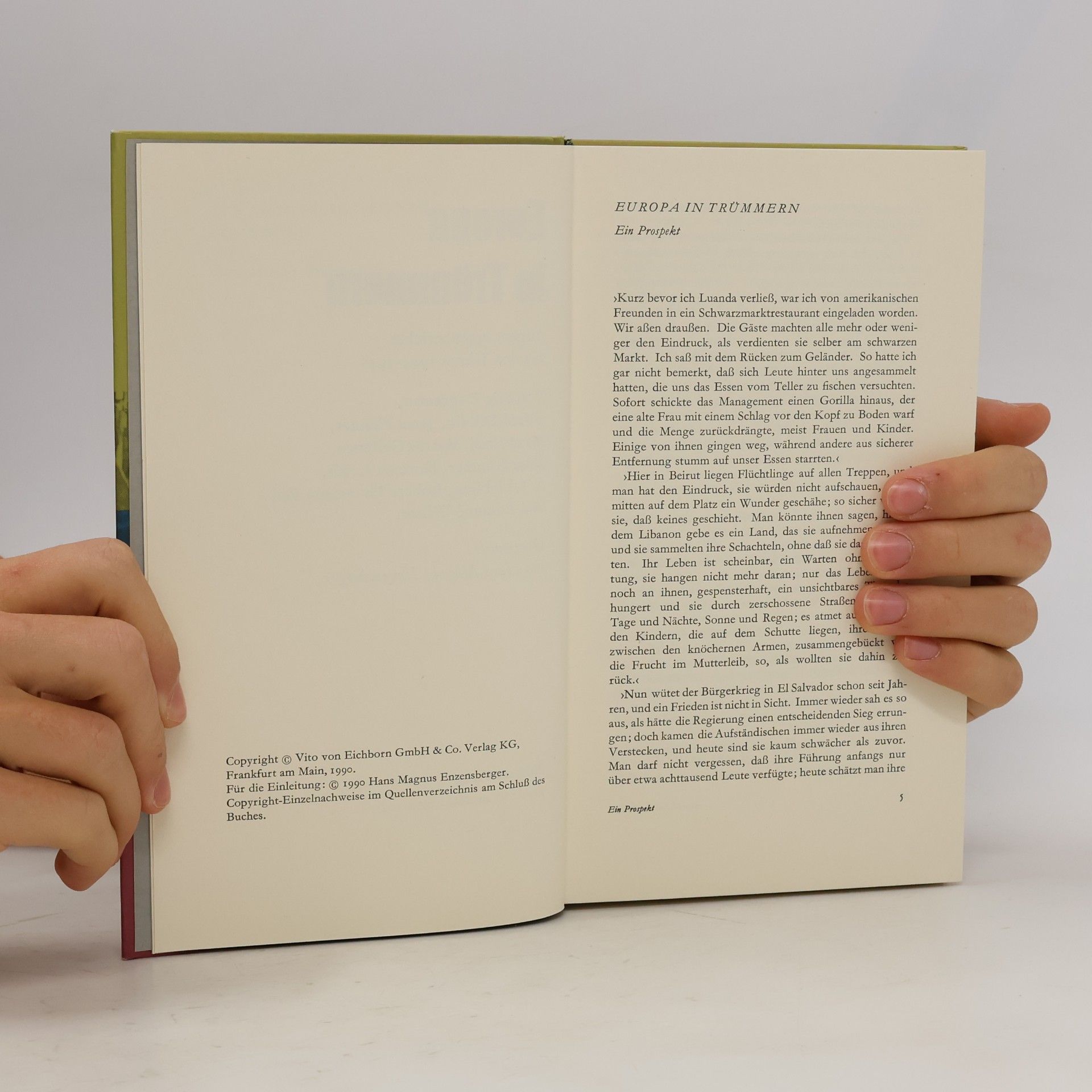 Hans Magnus Enzensberger Europa in Trümmern Augenzeugenberichte 1944-1948