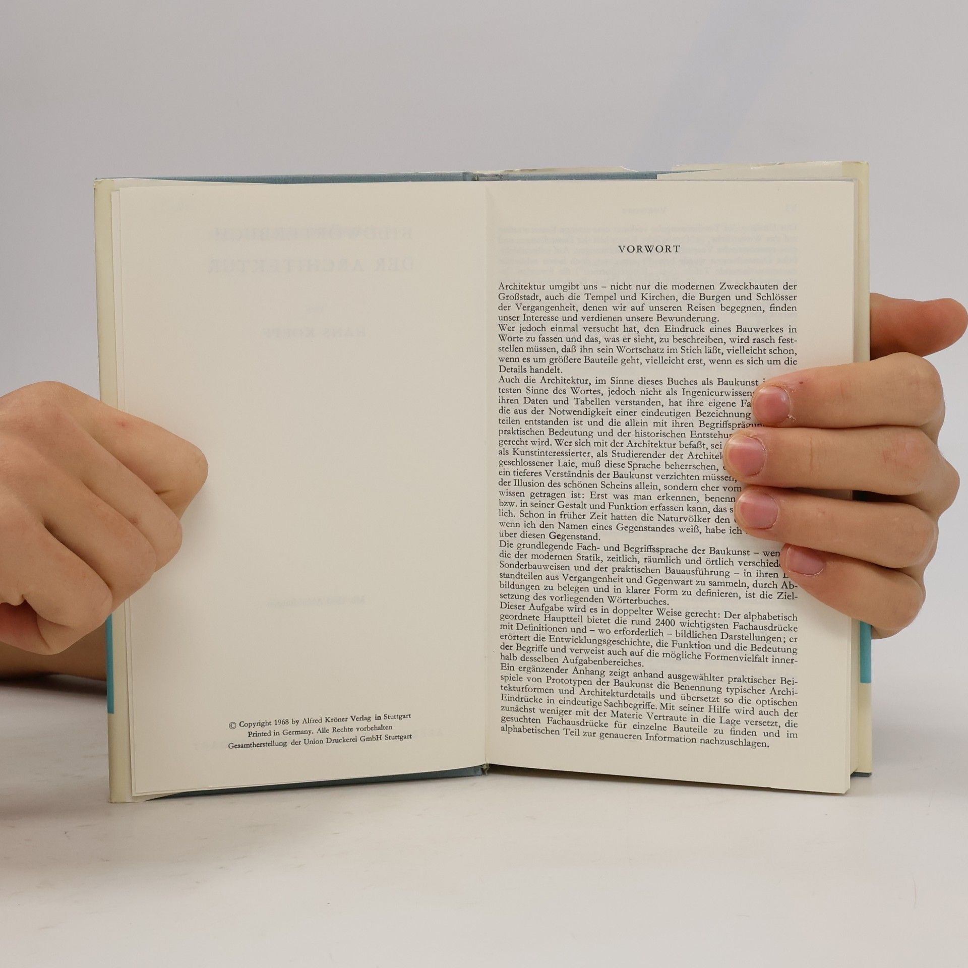 Hans Koepf Bildwörterbuch der Architektur