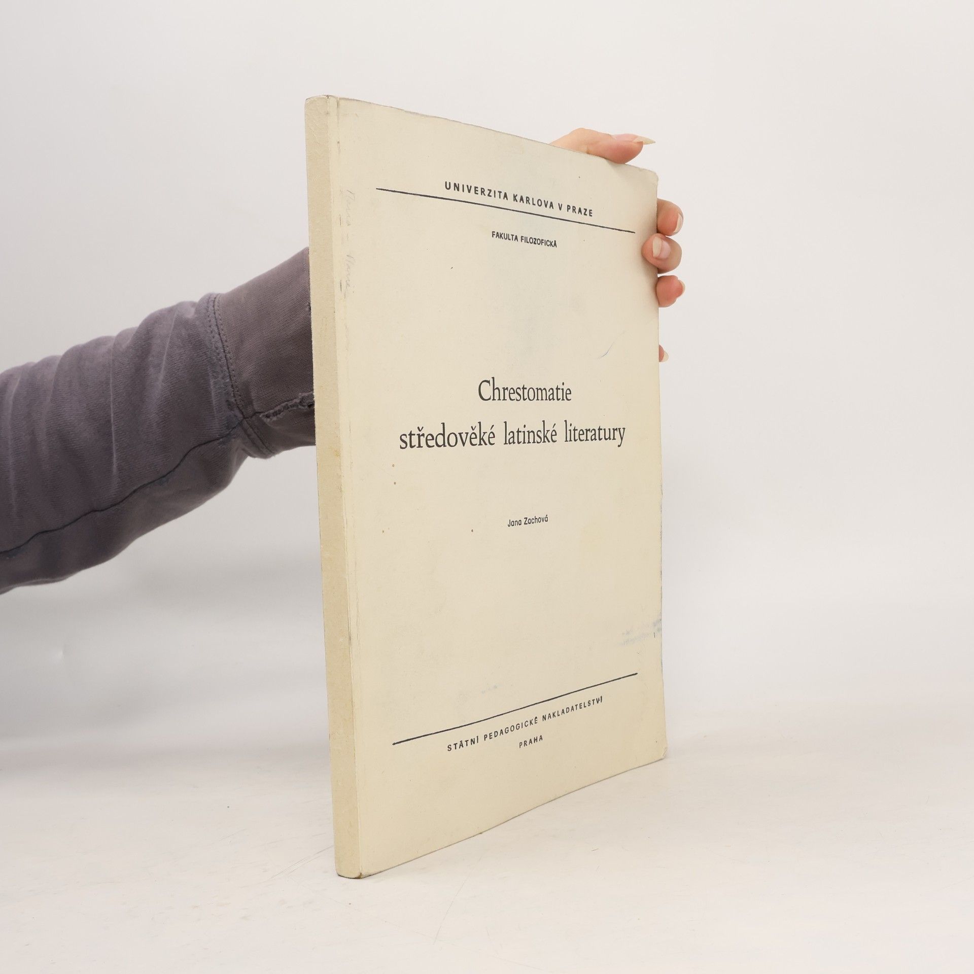Jana Zachová Chrestomatie středověké latinské literatury