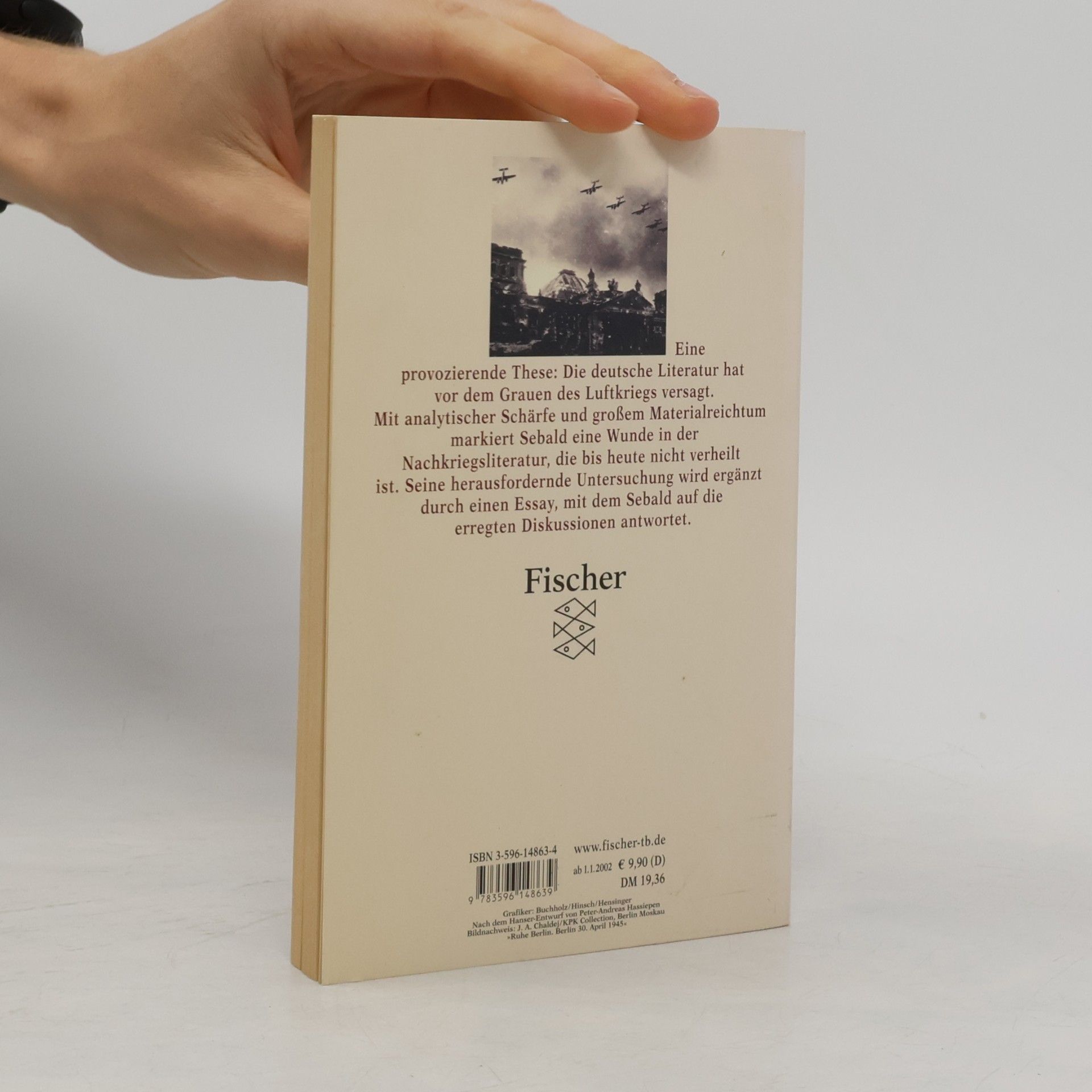 Winfried Georg Sebald Luftkrieg und Literatur