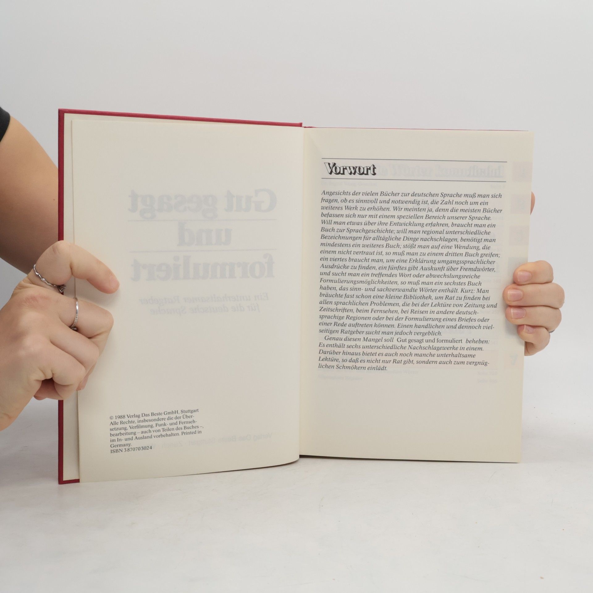 Various authors Gut gesagt und formuliert
