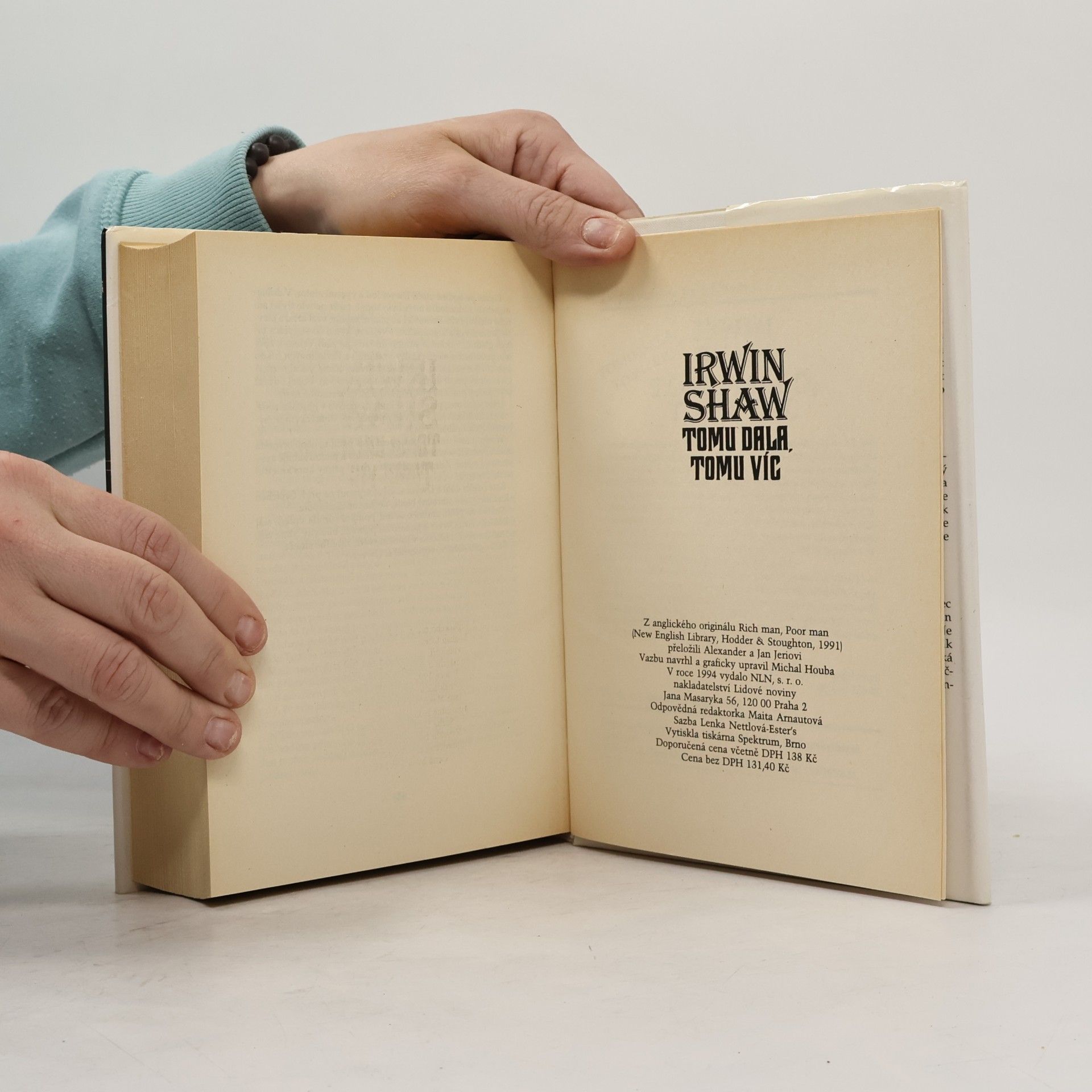 Irwin Shaw Tomu dala, tomu víc