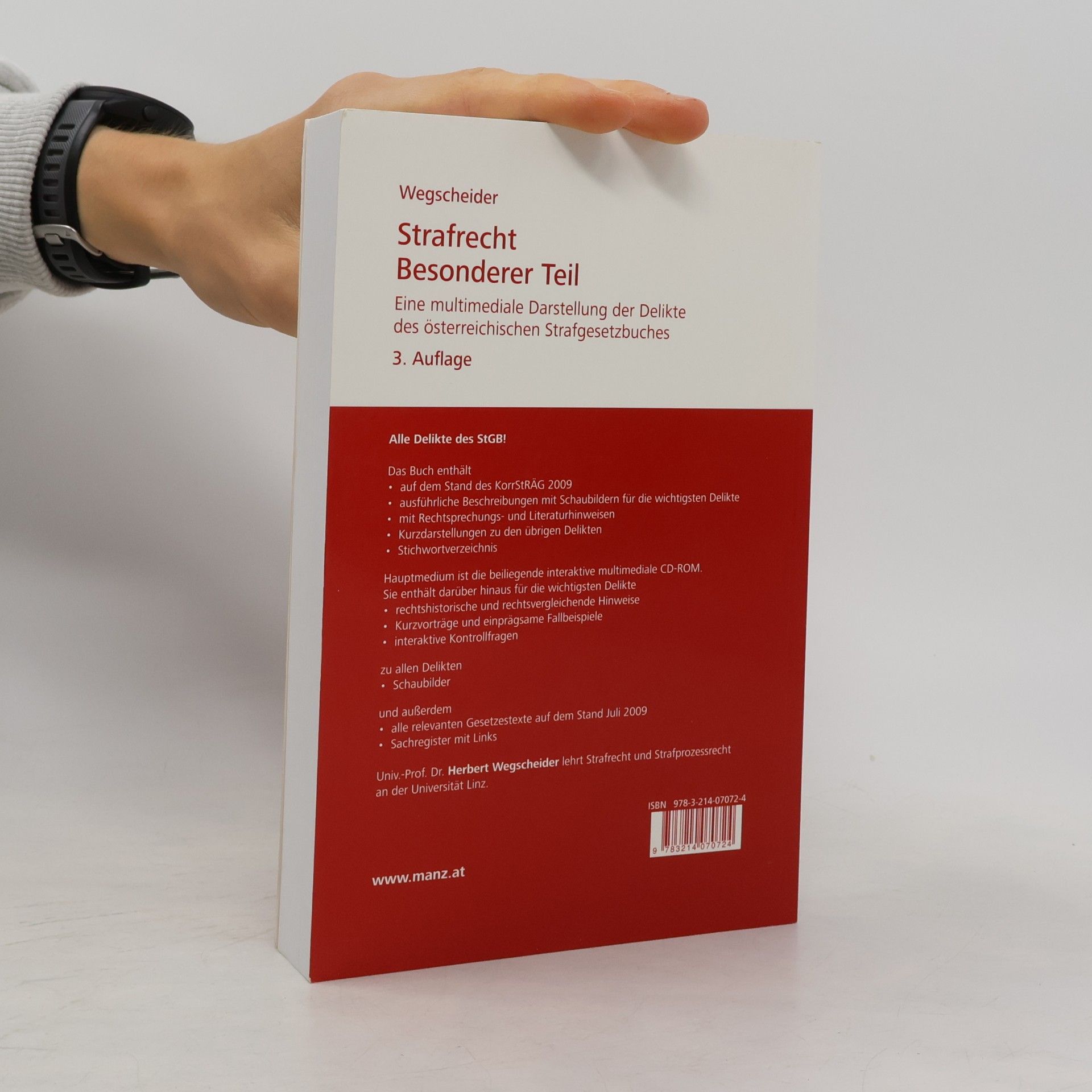 Wegscheider Strafrecht - Besonderer Teil: Eine multimediale Darstellung der Delikte des österreichischen Strafgesetzbuches. Begleitbuch zur CD-ROM - Studienbuch - 3. Auflage