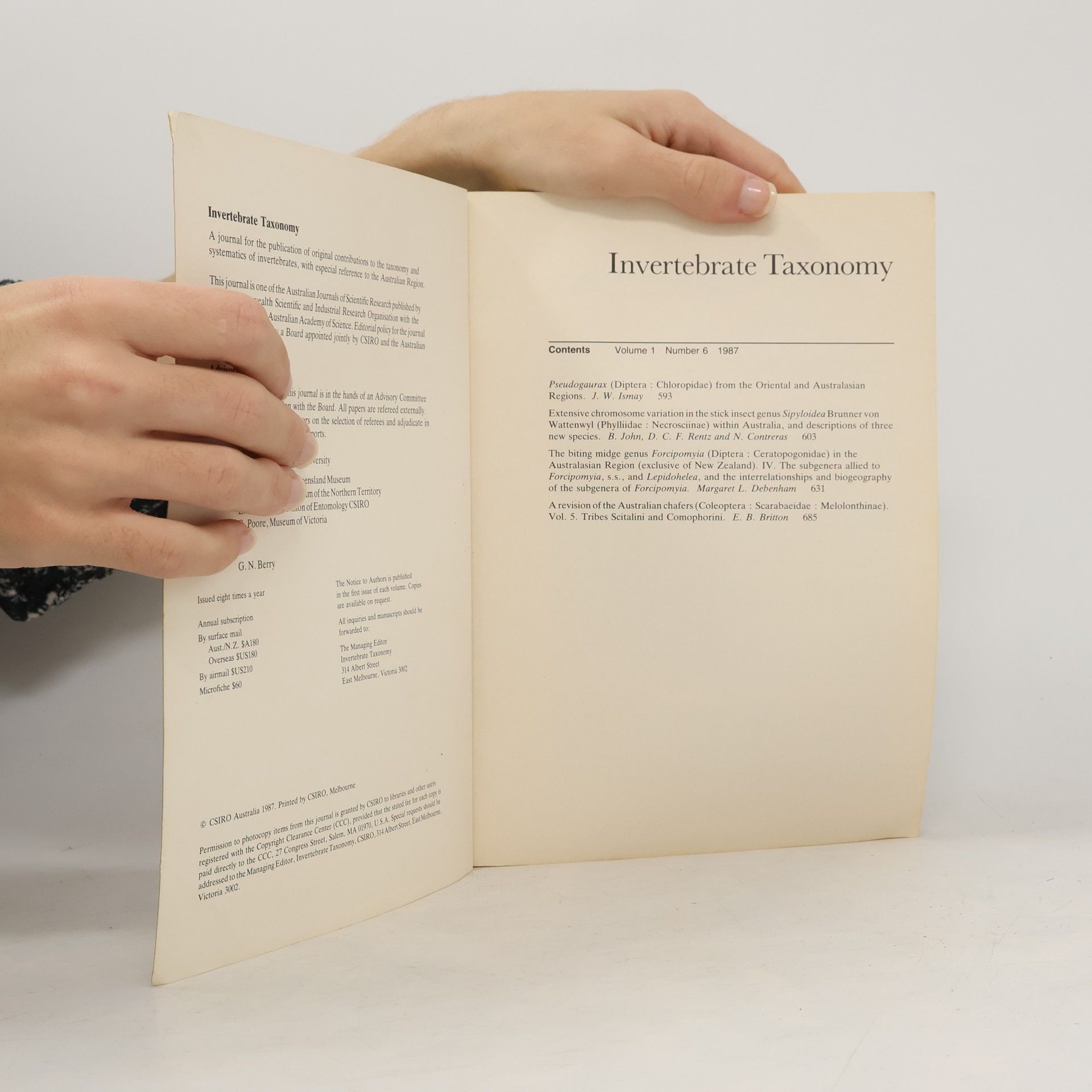 Various authors Invertebrate Taxonomy