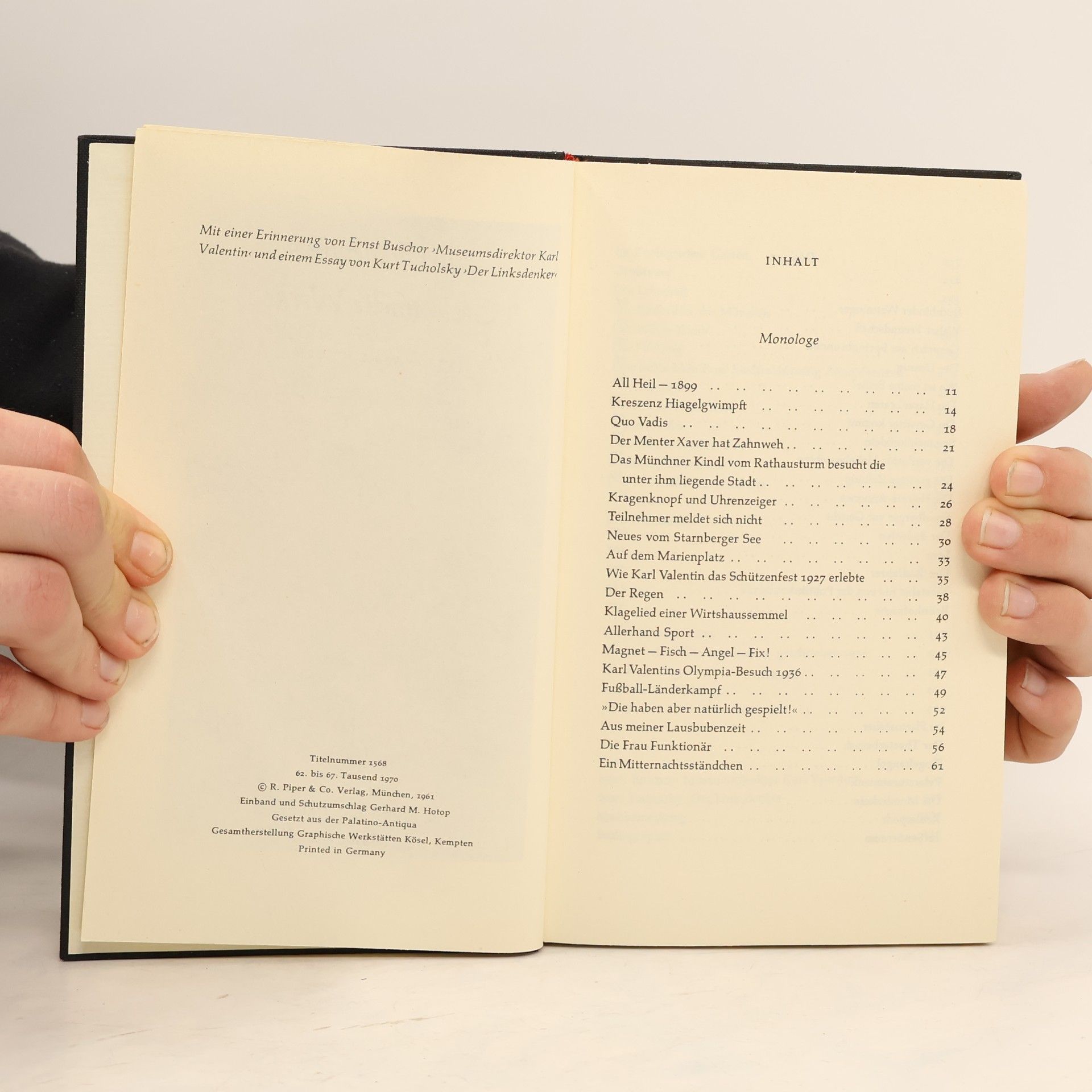 Karl Valentin Karl Valentin´s Gesammelte Werke