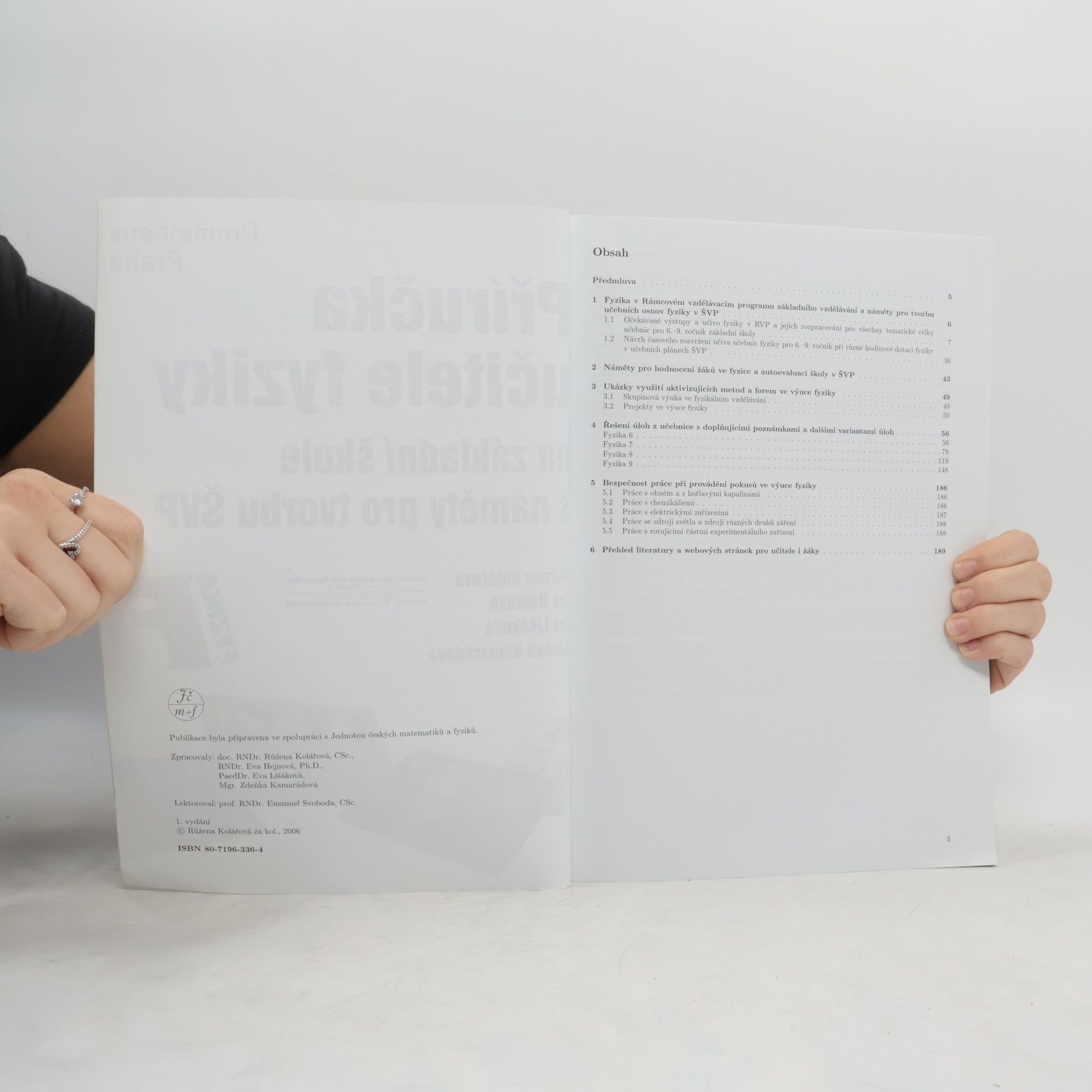 Růžena Kolářová Příručka učitele fyziky na základní škole s náměty pro tvorbu ŠVP