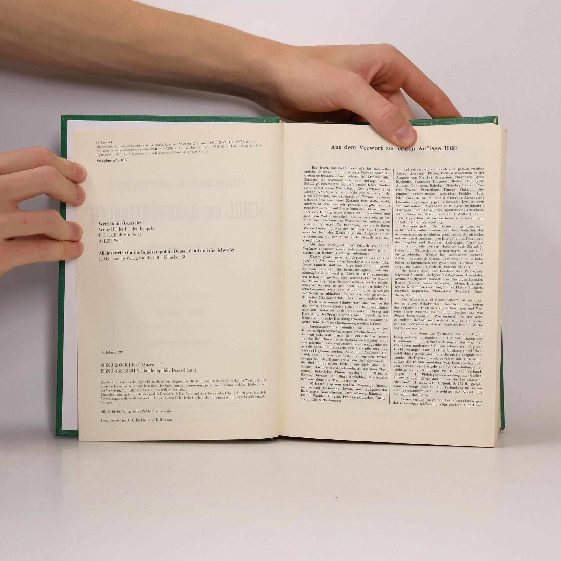 Wilhelm Gemoll Griechisch-Deutsches Schul und Handwörterbuch