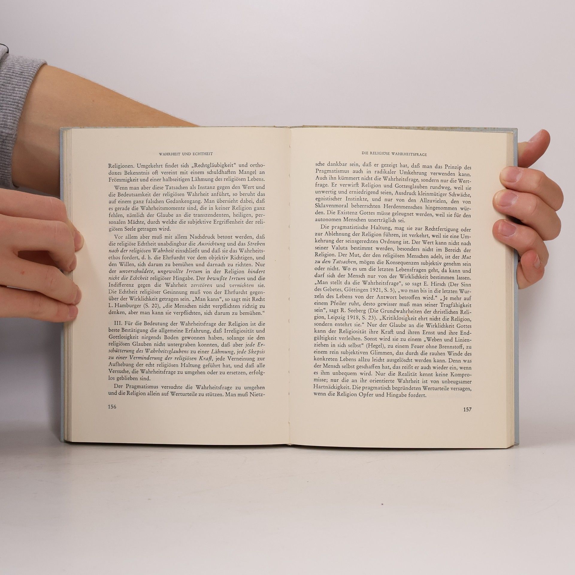 Albert Lang Wesen und Wahrheit der Religion
