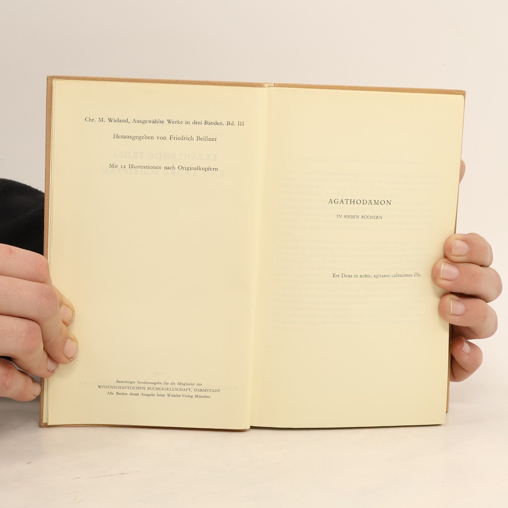 Christoph Martin Wieland Erzählende Prosa und andere Schriften
