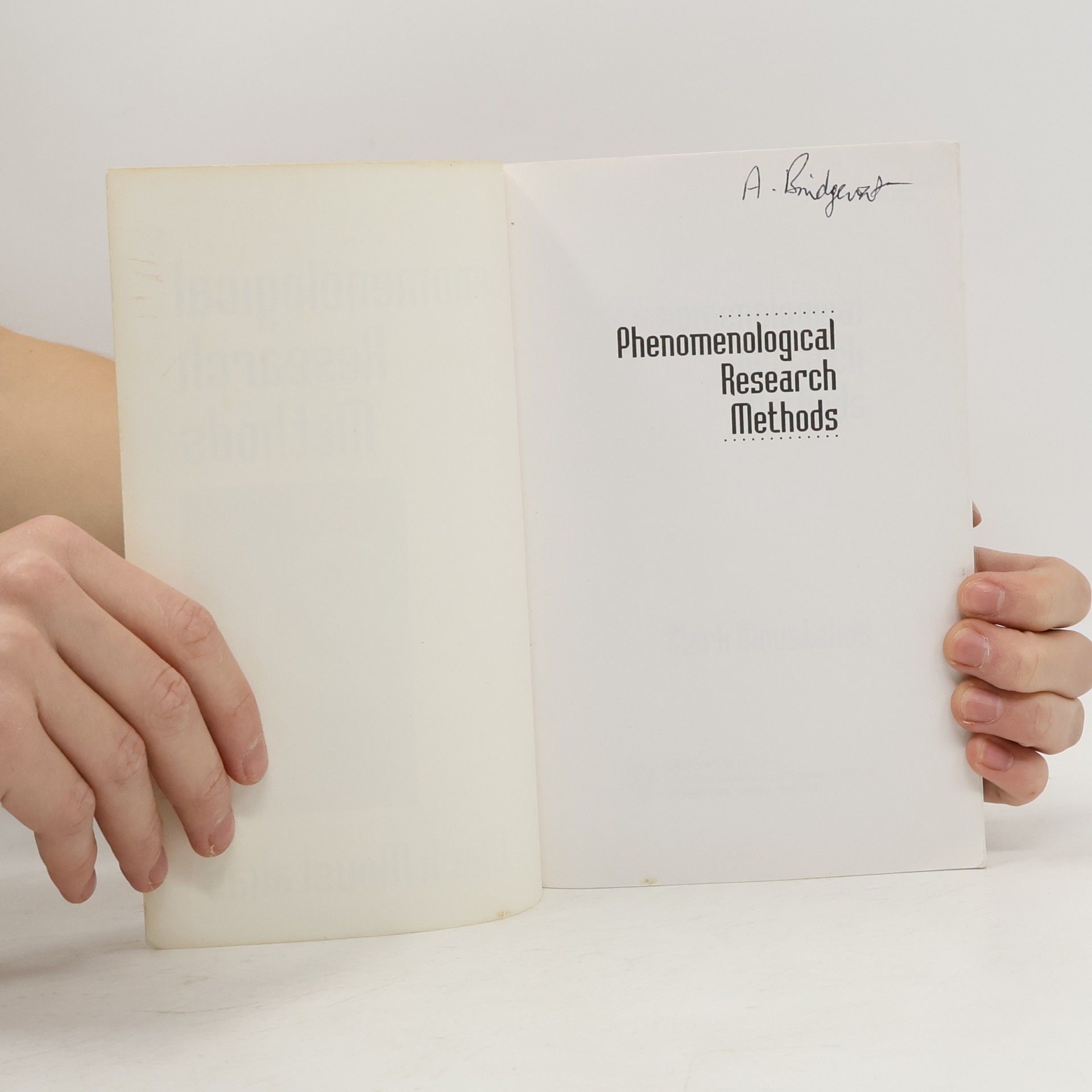 Clark E. Moustakas Phenomenological Research Methods